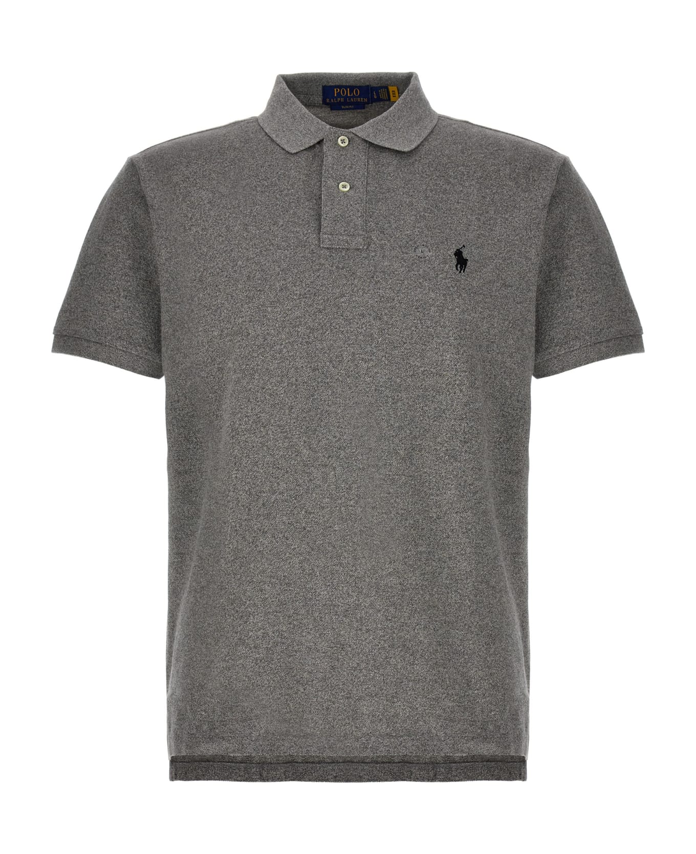 Ralph Lauren Grey Slim-fit Piqué Polo - Grey