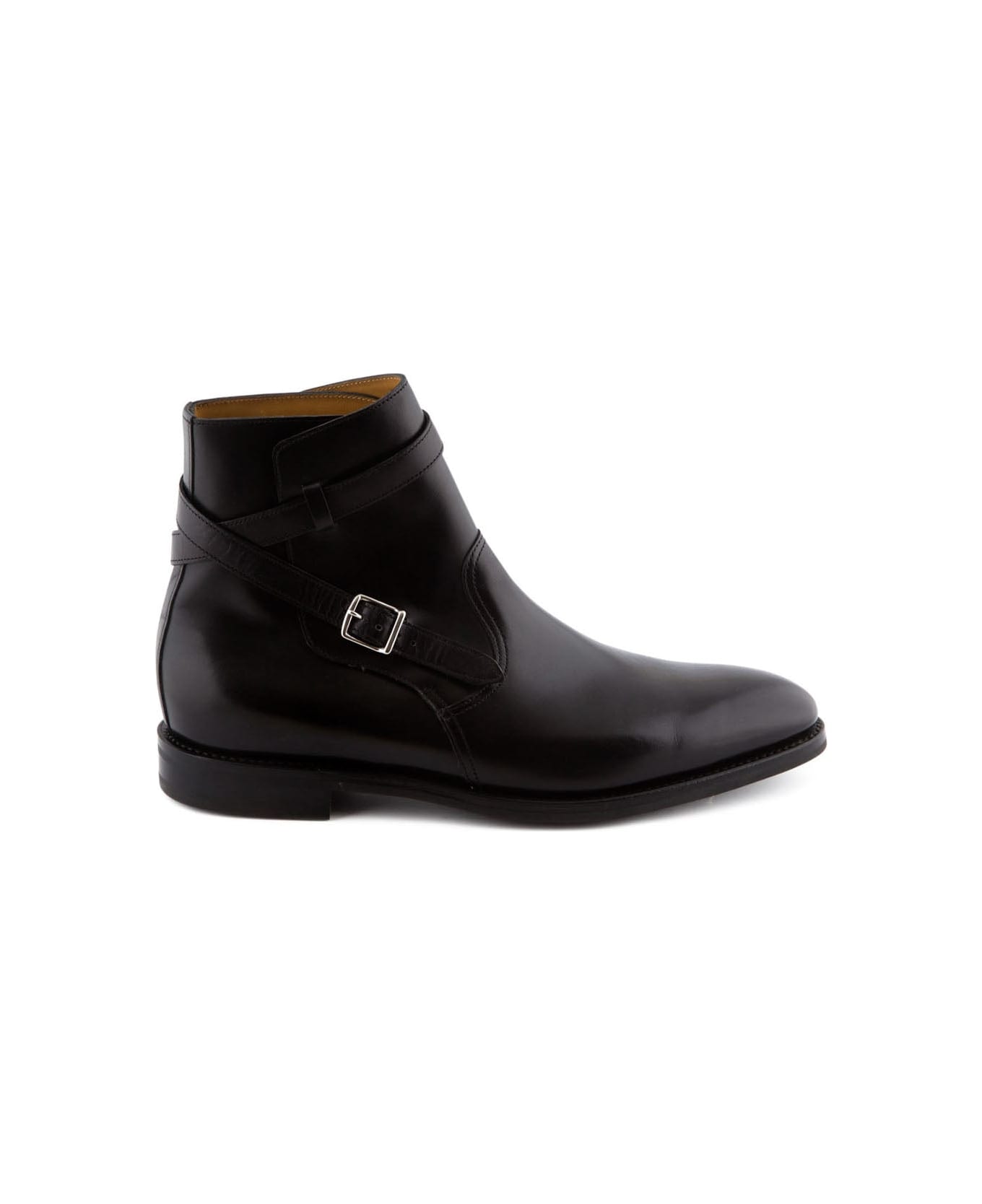 John Lobb Polish Jodhpur In Black Museum Calf