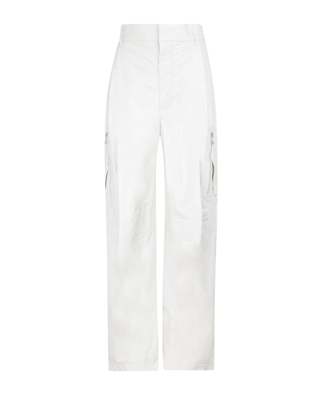Bottega Veneta Leather Calf Pants - WHITE
