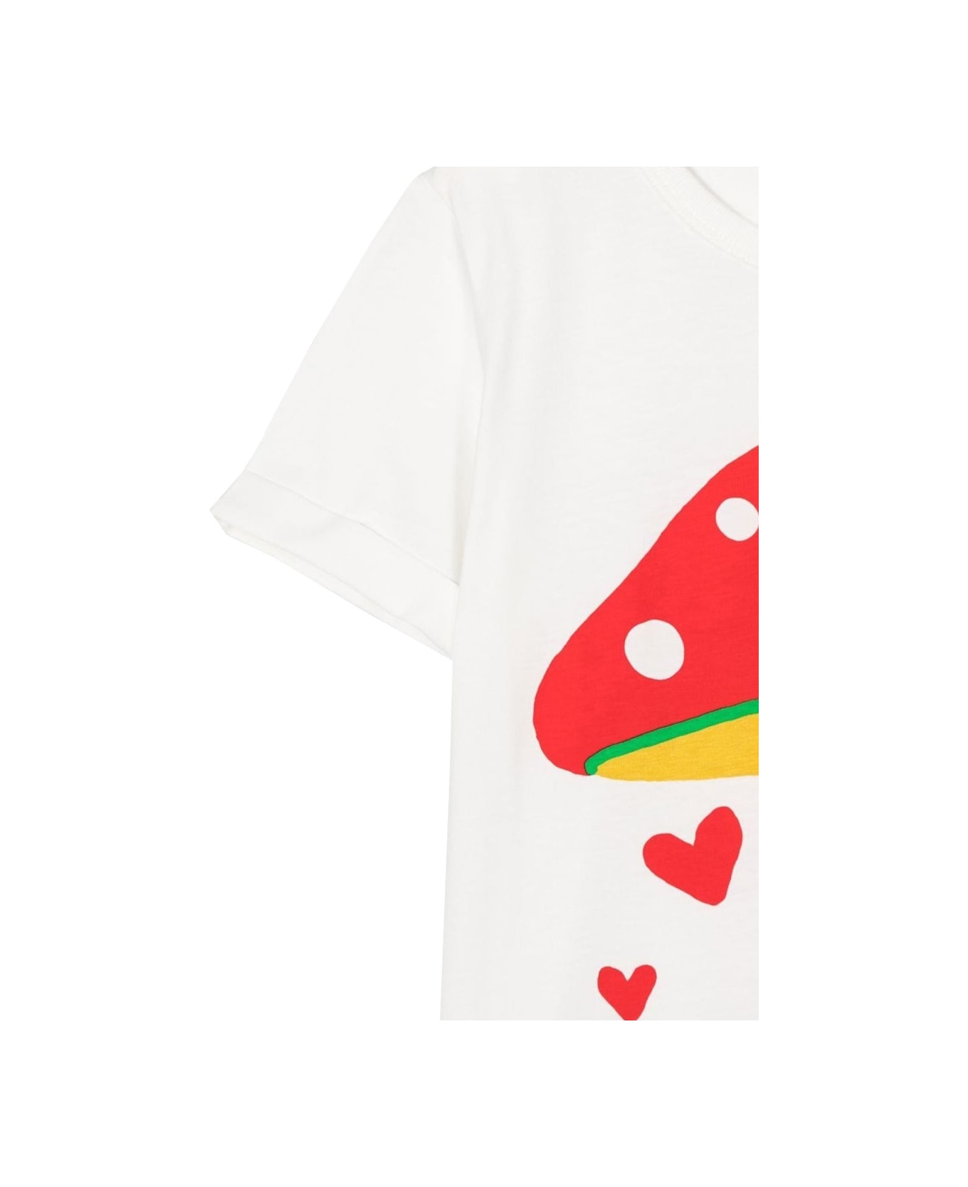 Stella McCartney Kids Mushroom M/c T-shirt - WHITE Tシャツ＆ポロシャツ