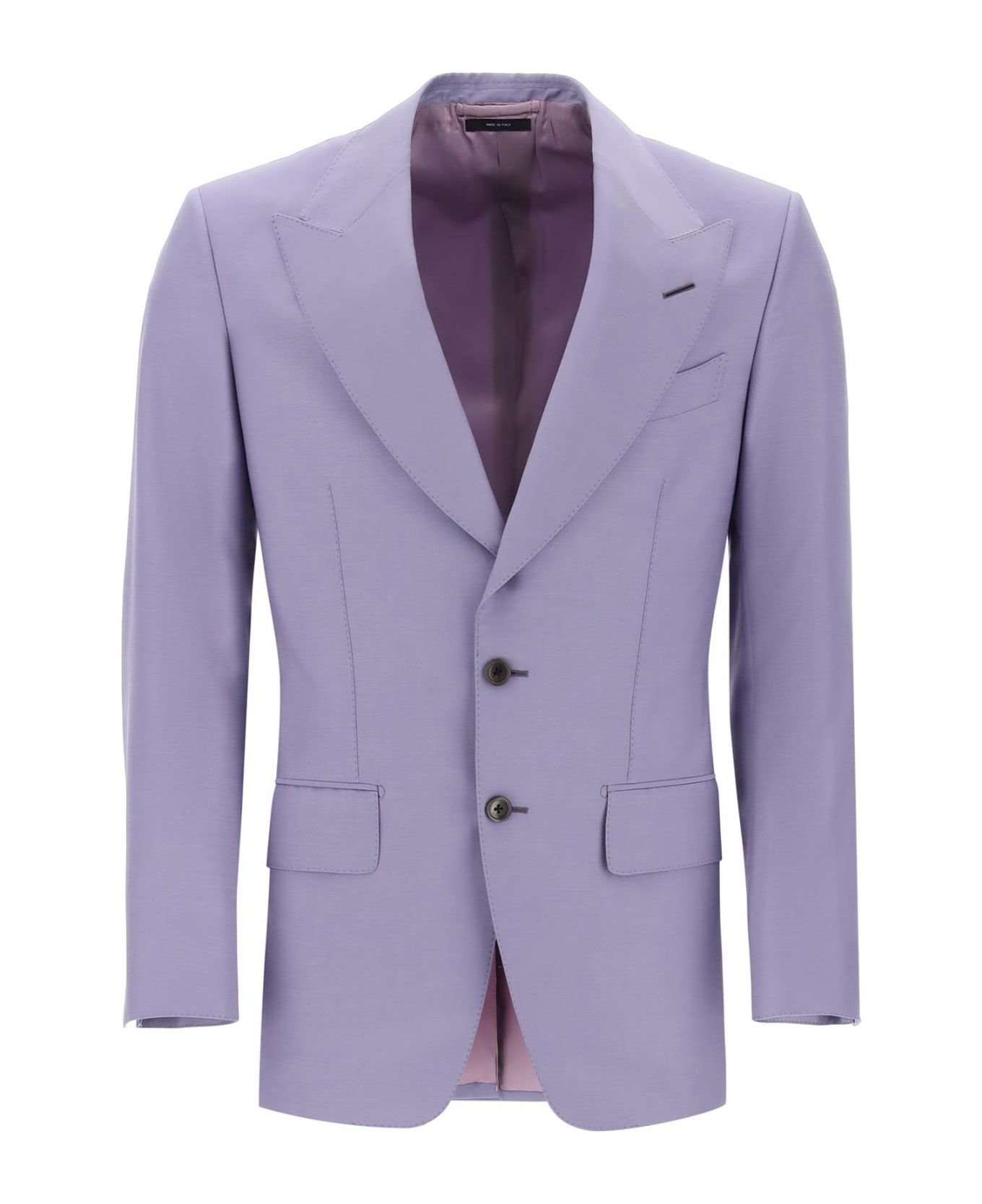 Tom Ford Atticus Wool And Silk Blend Blazer - VIOLET (Purple)