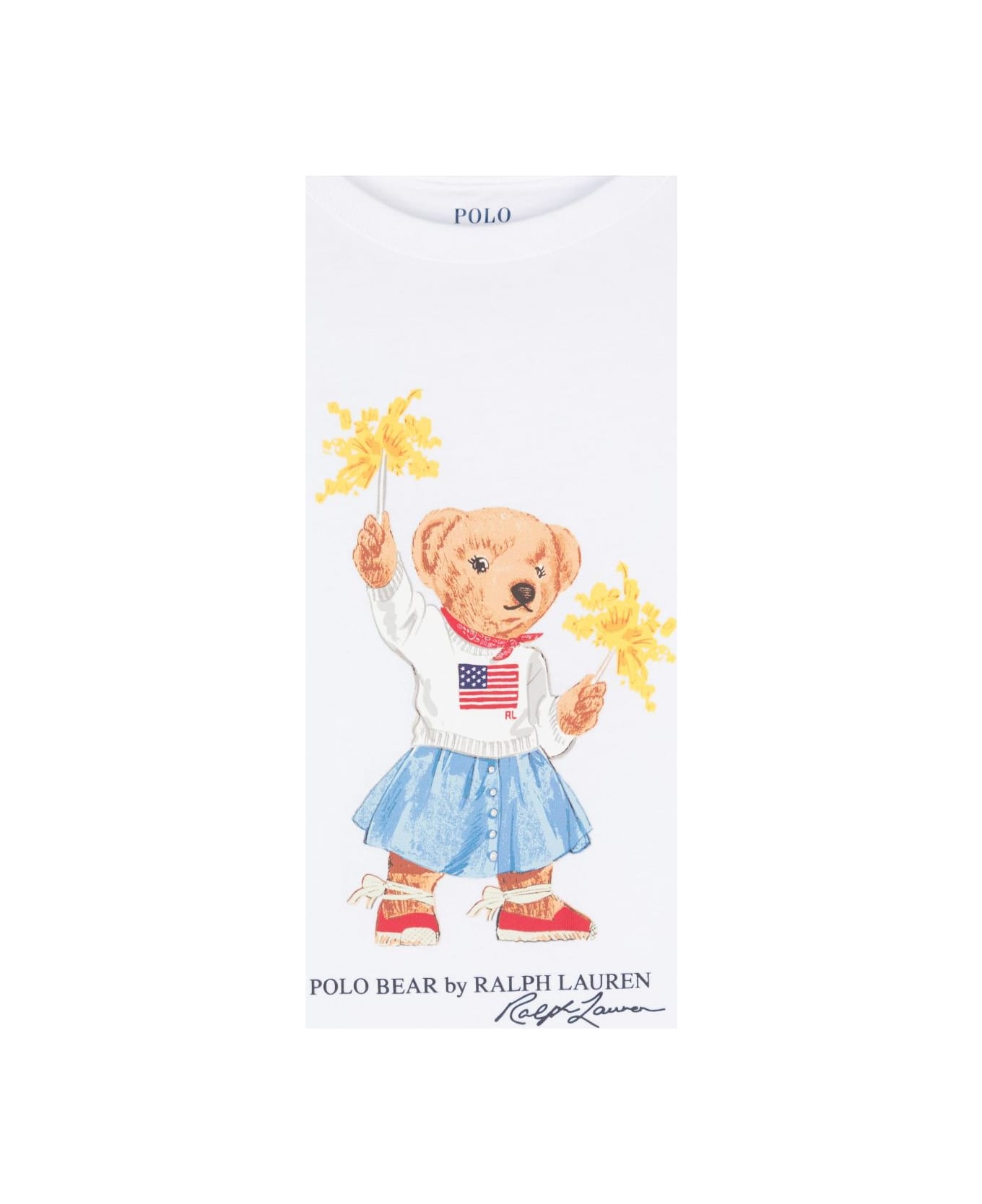 Polo Ralph Lauren Kids T-shirt With Polo Bear Print - White