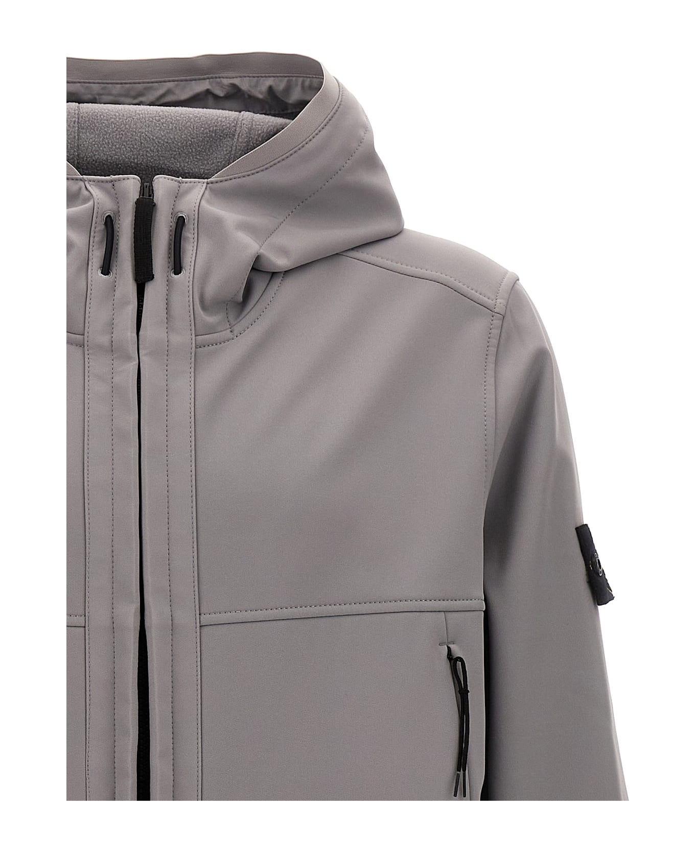 Stone Island Zip-up Hooded Jacket - Grey ジャケット