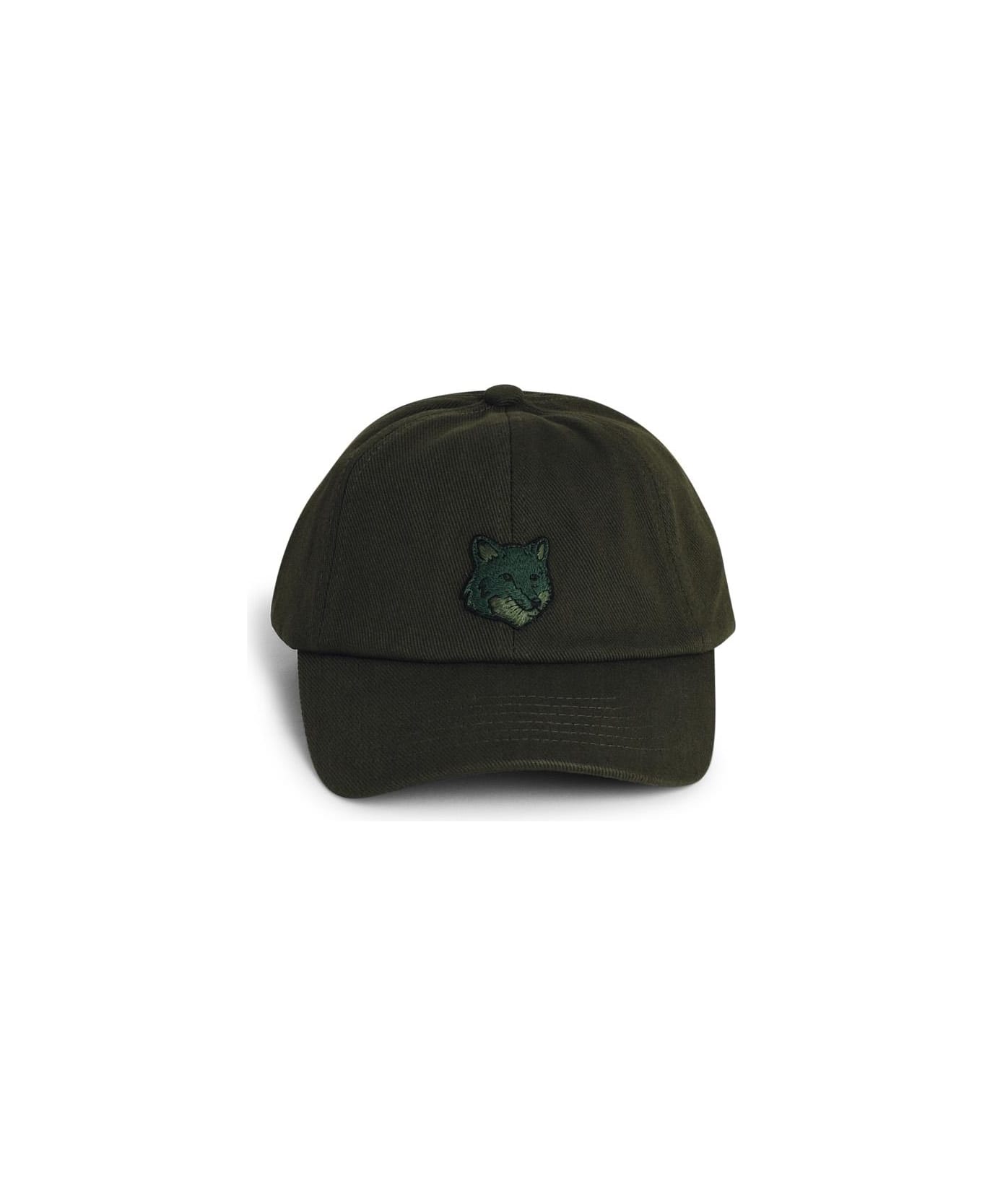 Maison Kitsuné Green Cotton Cap - Green