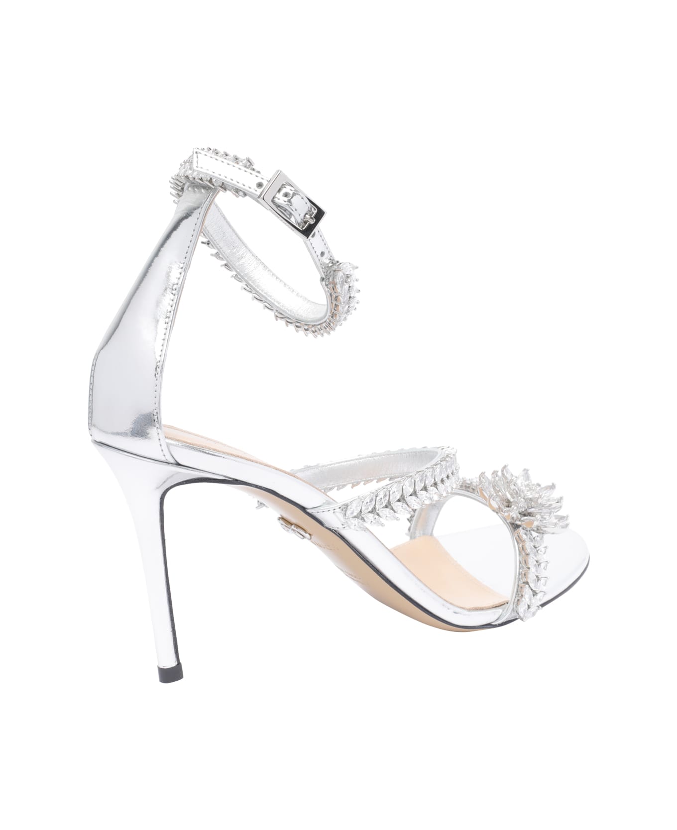 Mach 
Mach Lotus Flower Pump Sandals - Silver