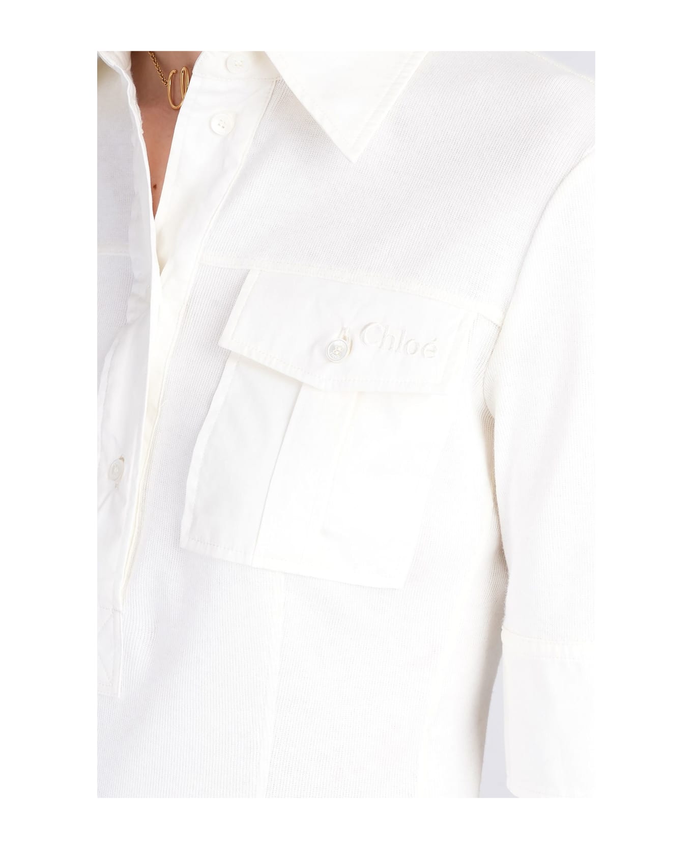 Chloé Shirt In Beige Cotton - beige