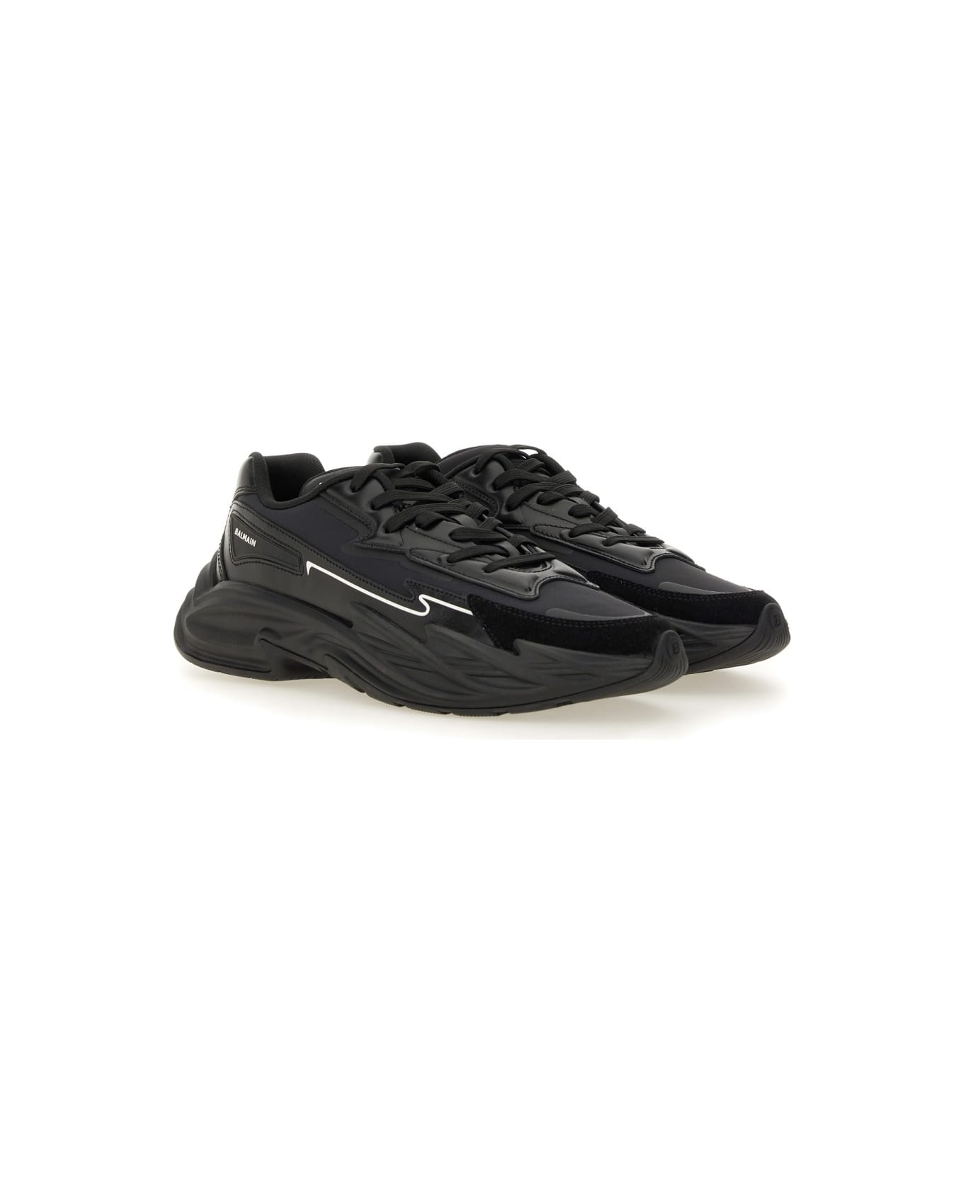 Balmain Run-row Sneaker - BLACK
