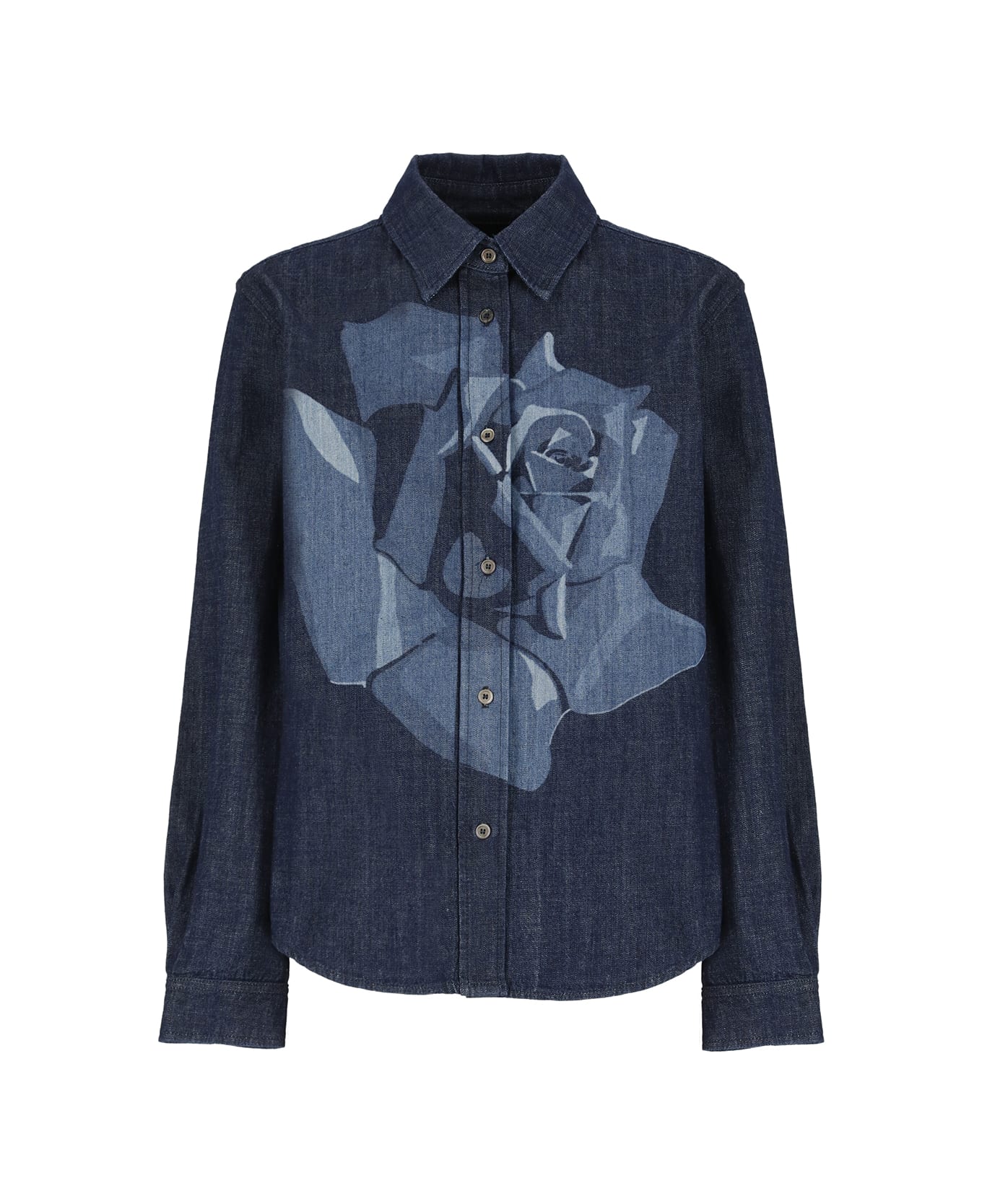 Kenzo Rose Shirt - Blue シャツ
