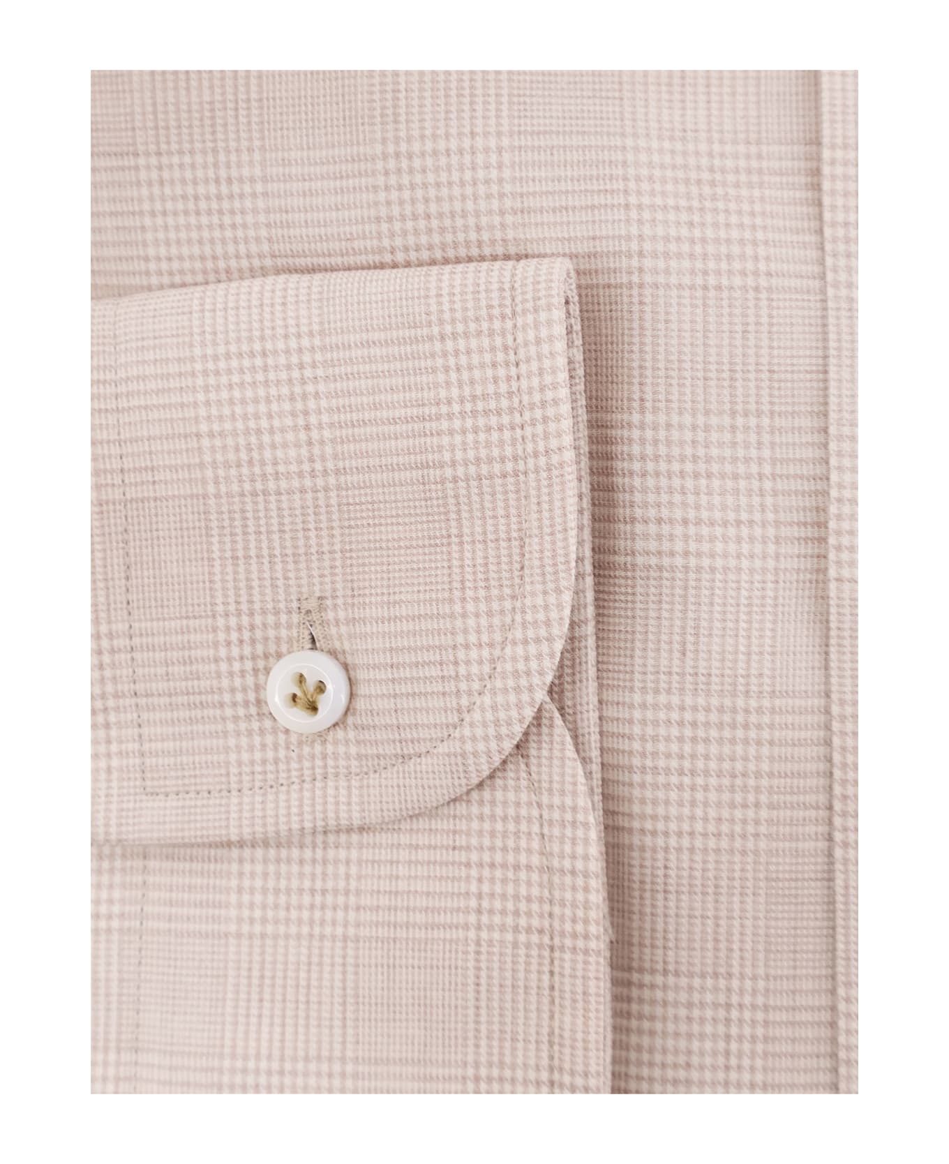 Hugo Boss Cotton Shirt - Open beige