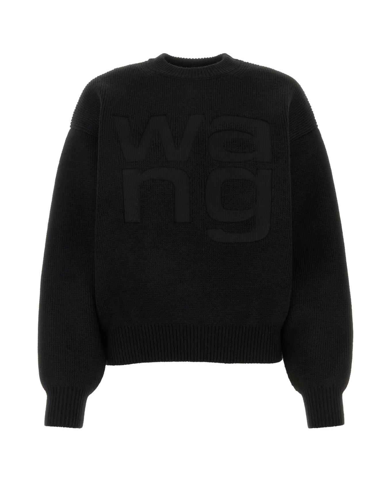 T by Alexander Wang Black Acrylic Blend Sweater - BLACK ニットウェア