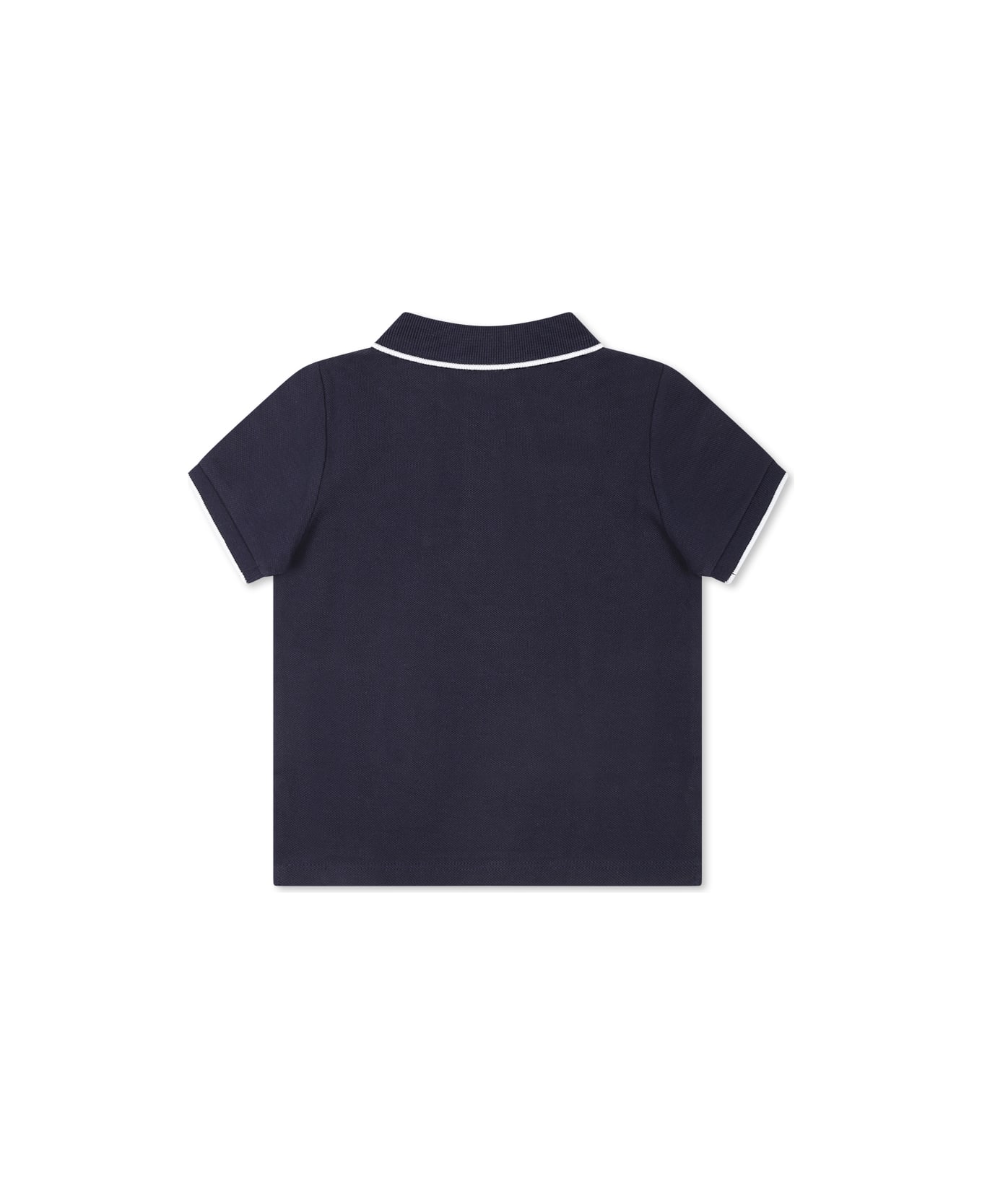 Hugo Boss White Polo Shirt For Boy With Logo - Blue