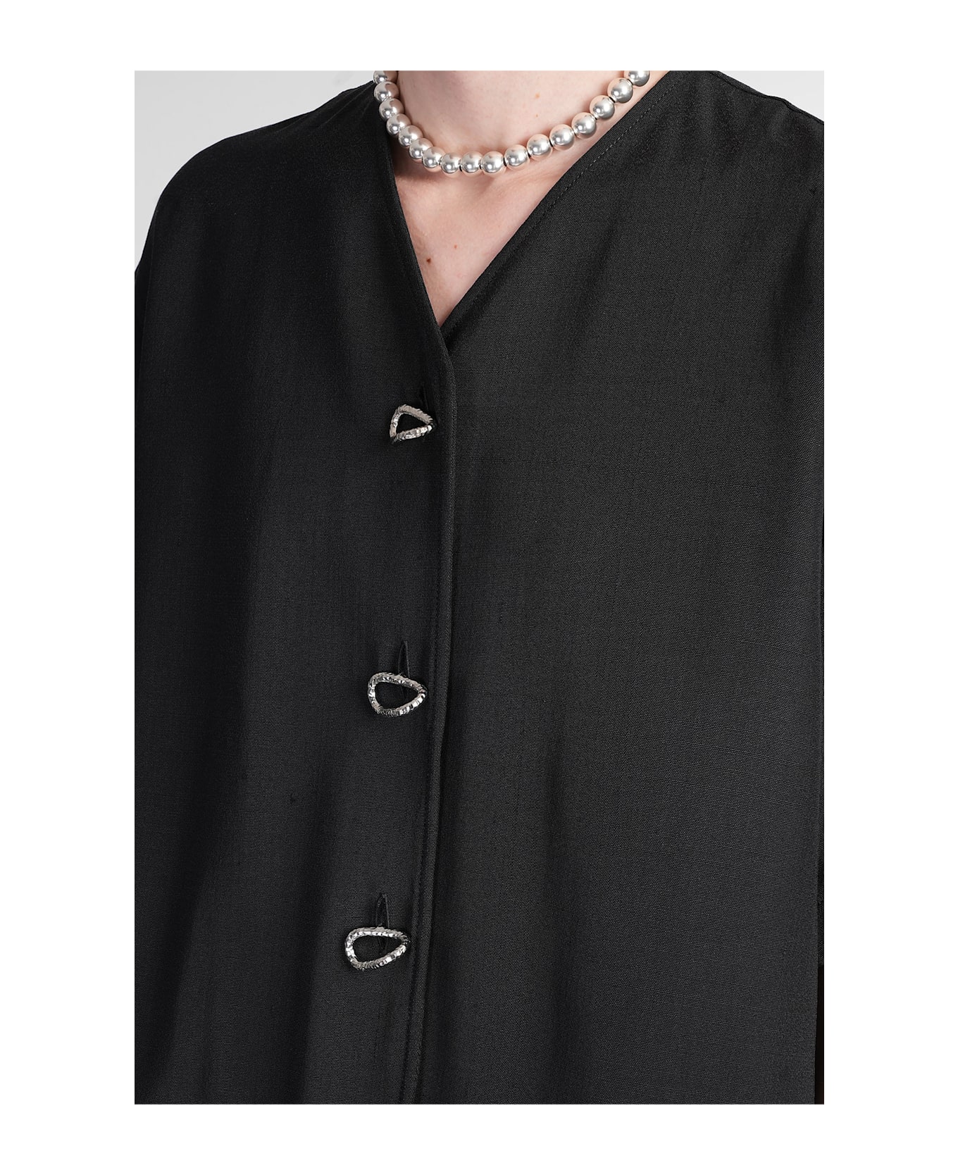 Jil Sander Jacket 64 Casual Jacket In Black Viscose - black