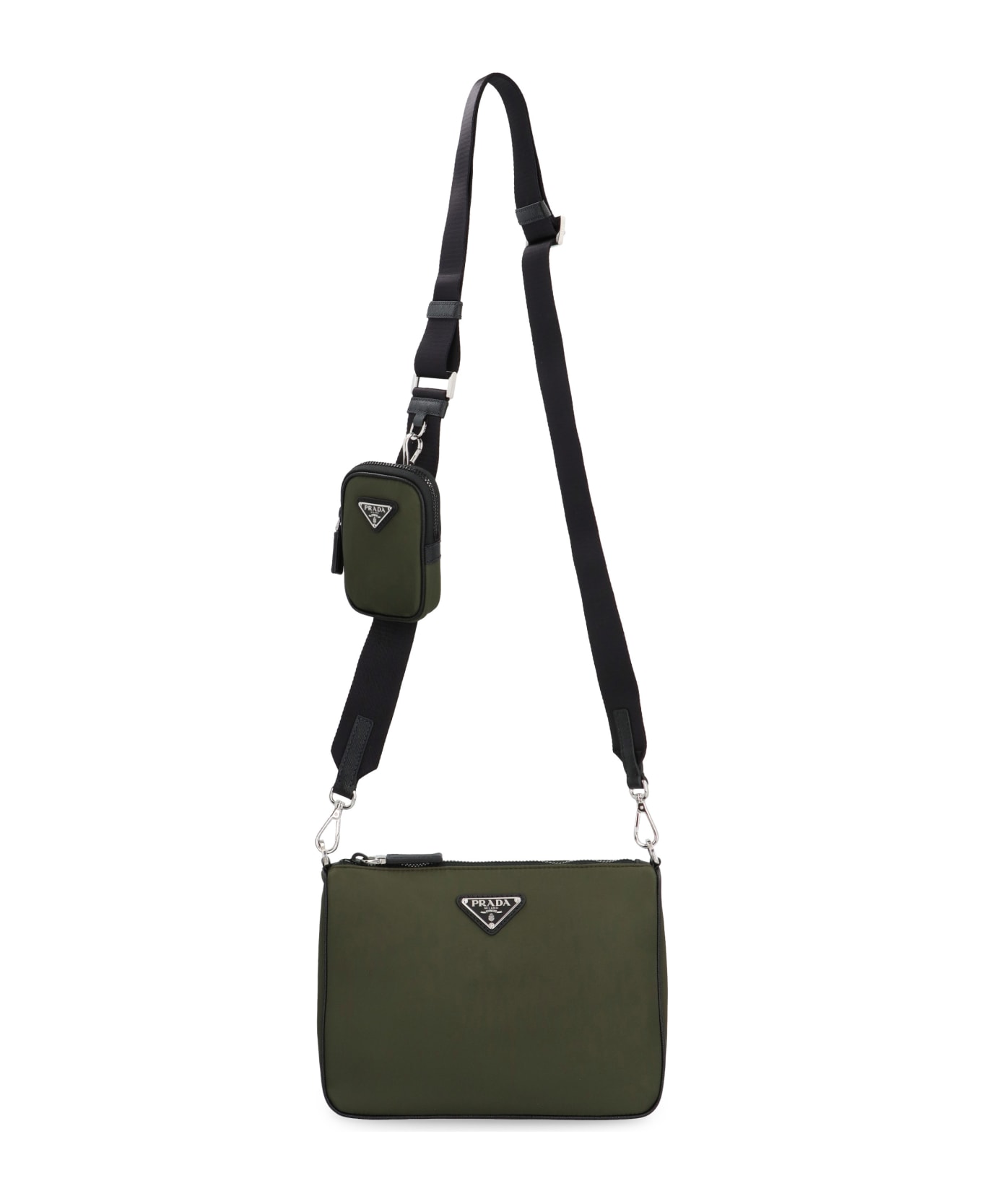 Prada Re-nylon Messenger Bag - green