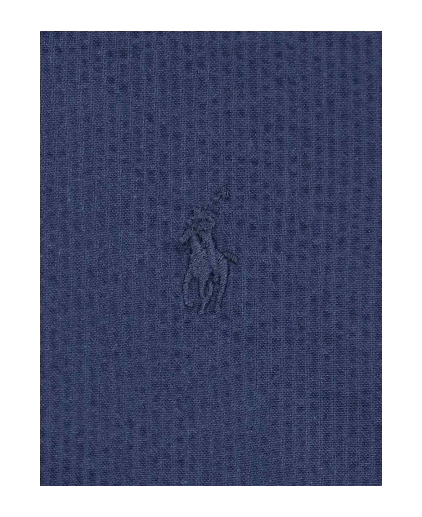 Polo Ralph Lauren Seersucker Shirt Polo Ralph Lauren - BLUE