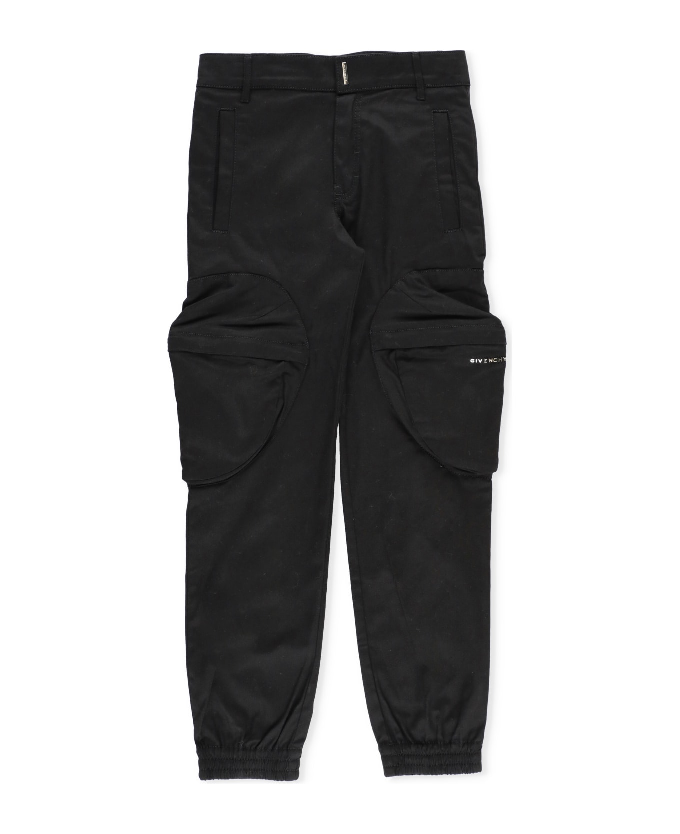 Givenchy Cotton Cargo Trousers - Black