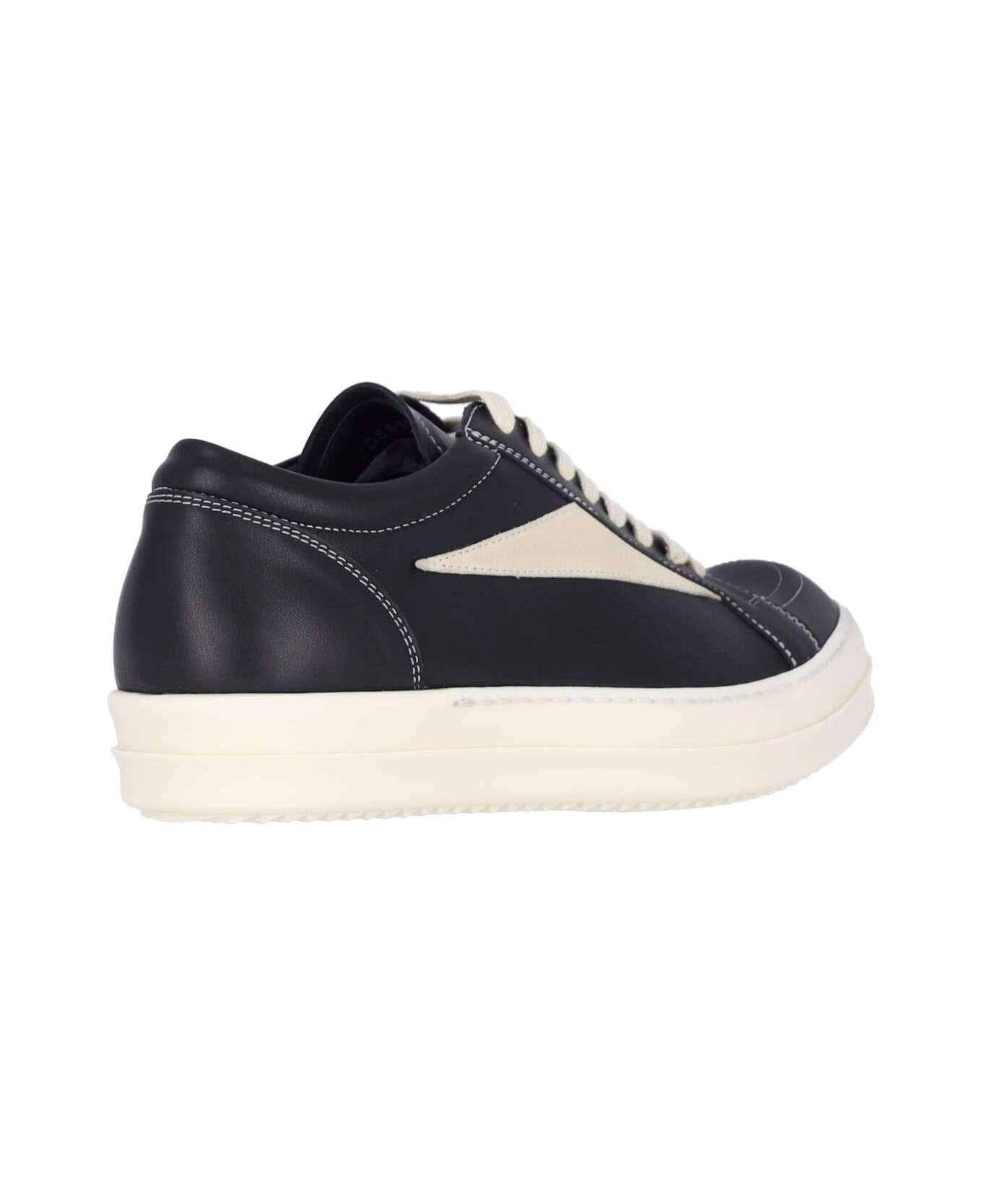 Rick Owens 'vintage' Low-top Sneakers - Black Milk