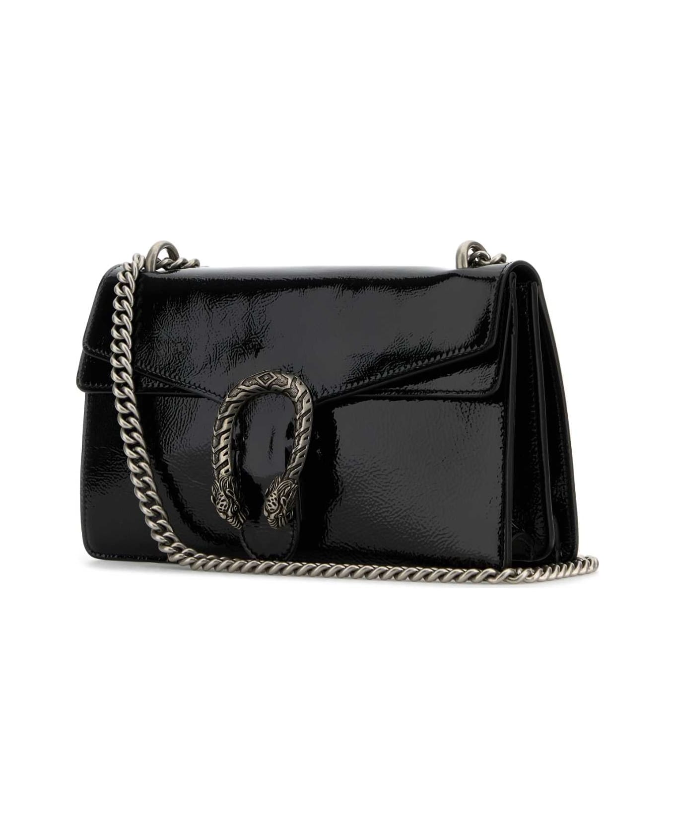 Gucci Black Leather Small Dionysus Shoulder Bag - NERO