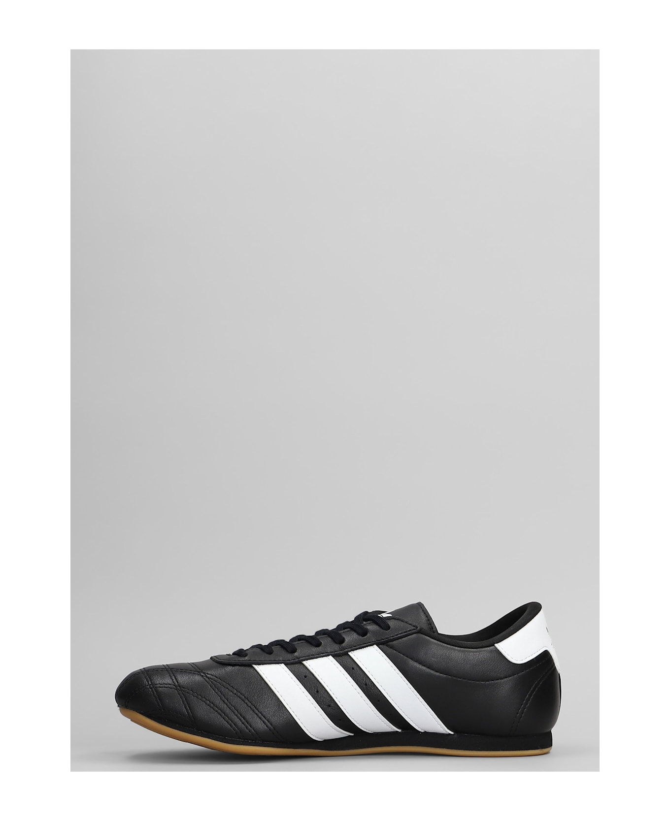 Adidas Taekwondo Lace Sneakers In Black Leather - black