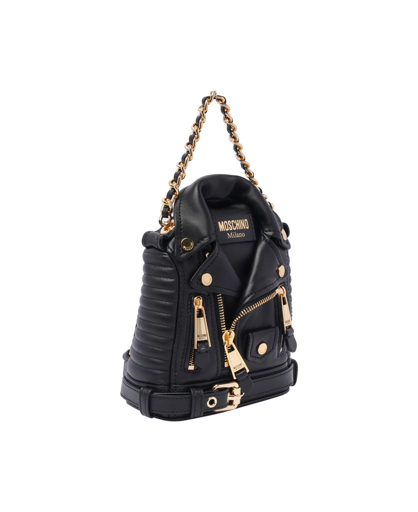 Moschino Biker Backpack - Black