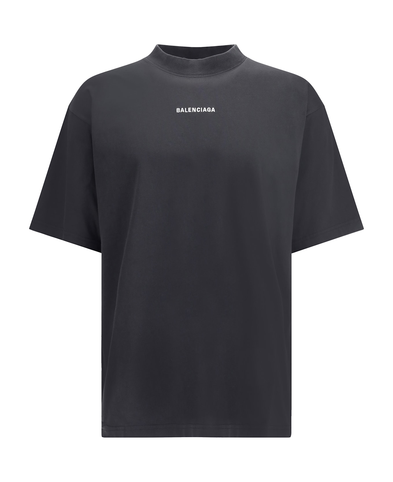Balenciaga T-shirt With Logo Printed On The Front And Back