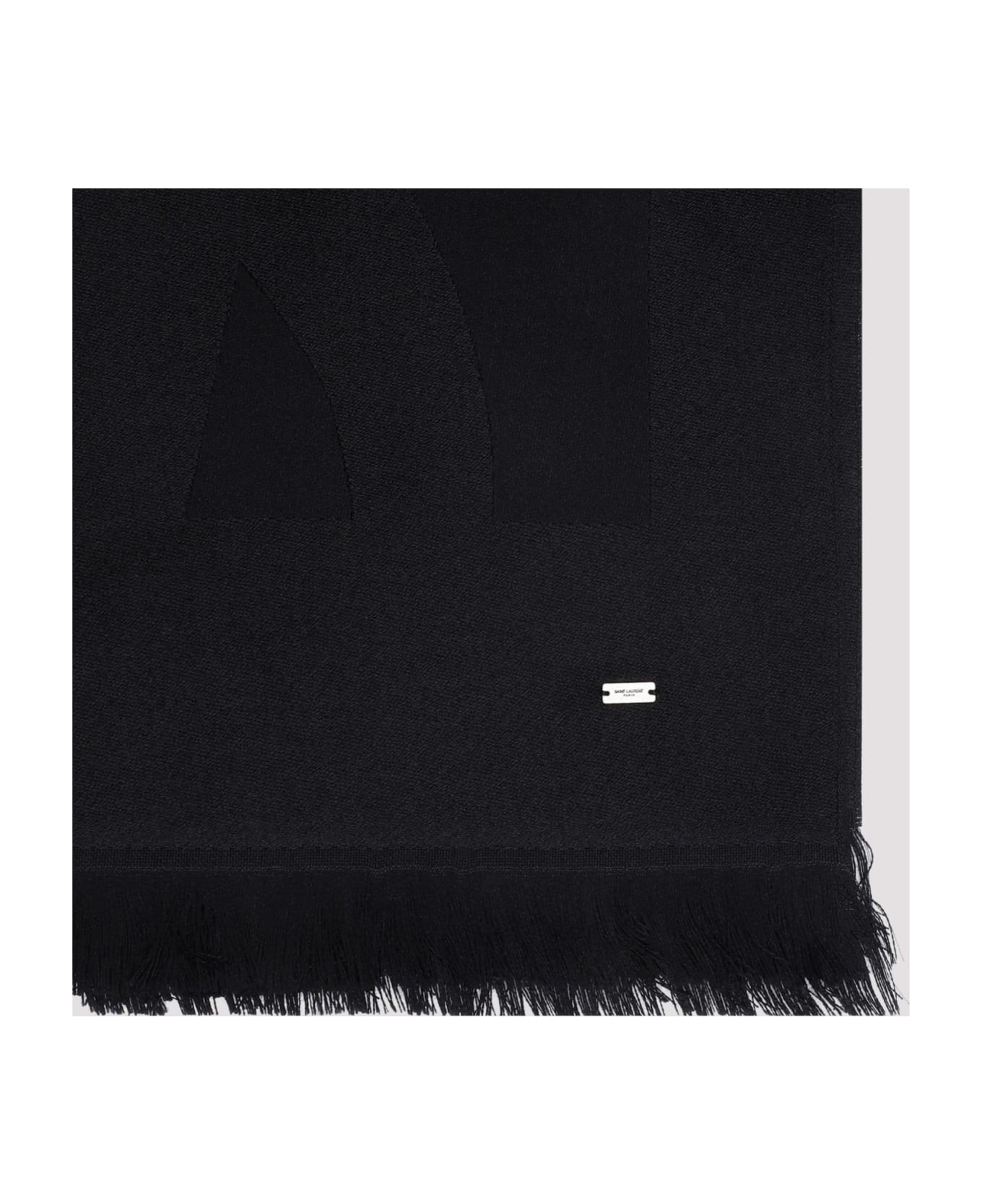 Saint Laurent 'monogram' Scarf - Black