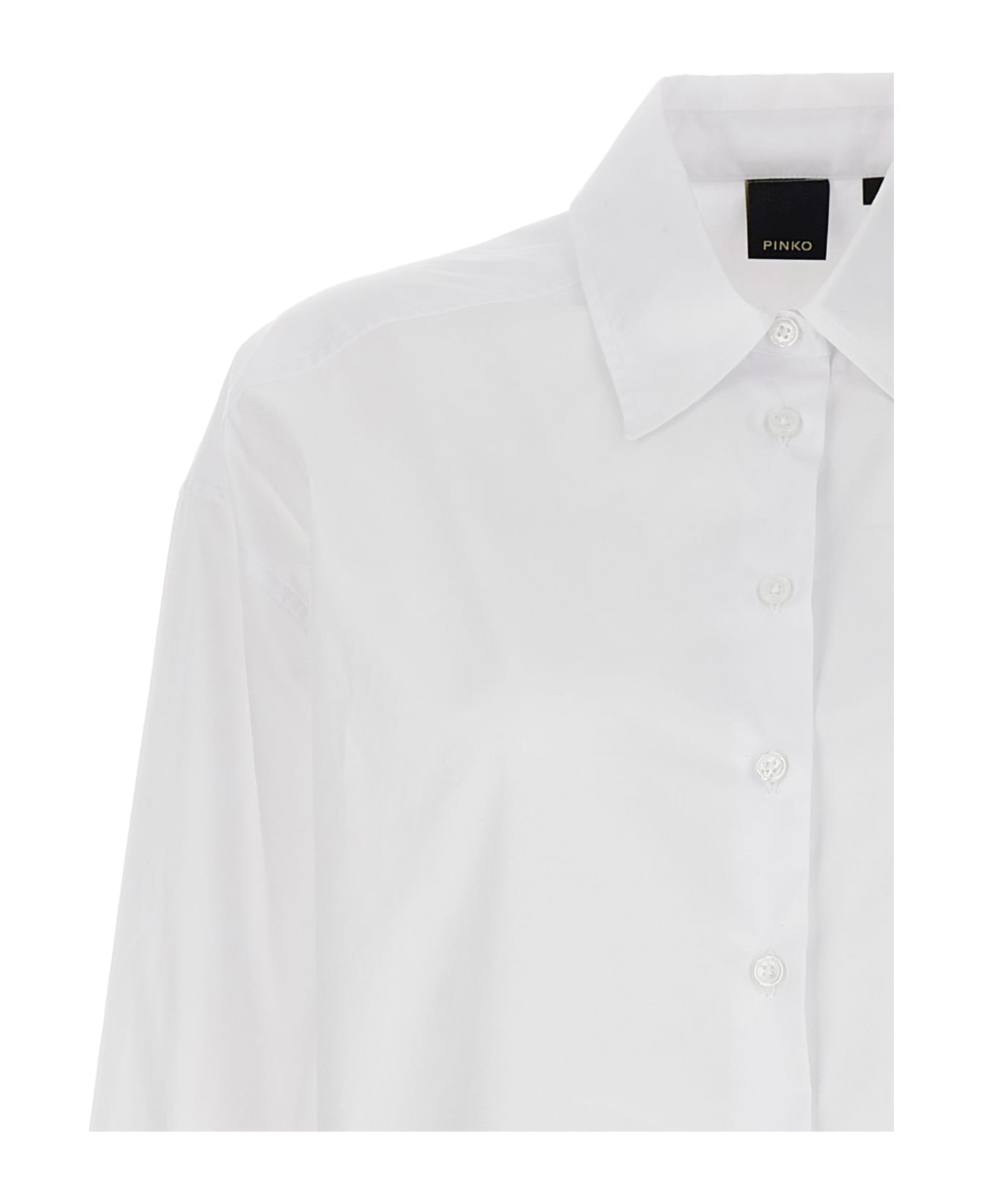 Pinko Eden Cotton Poplin Shirt - White