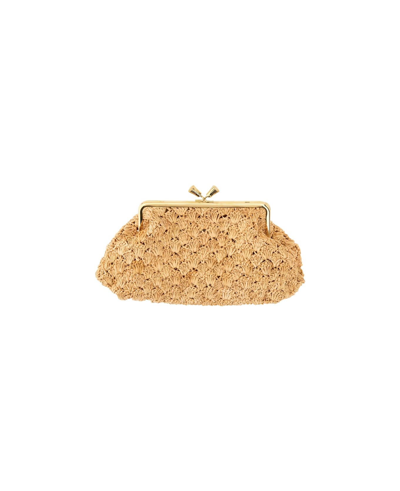 Anya Hindmarch Clutch "maud" Large - BEIGE クラッチバッグ