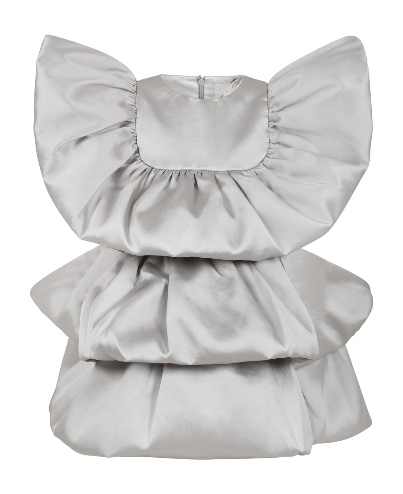Caroline Bosmans Silver Dress For Girl - Silver