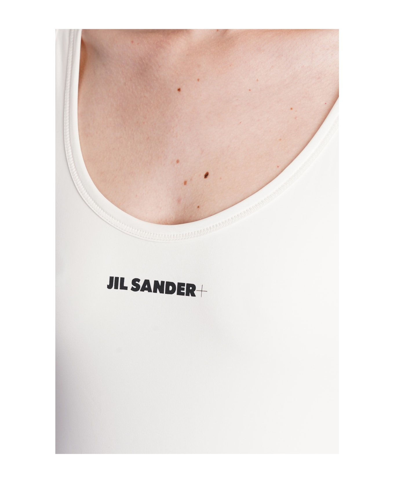 Jil Sander Beachwear In White Polyamide - white カバーアップ