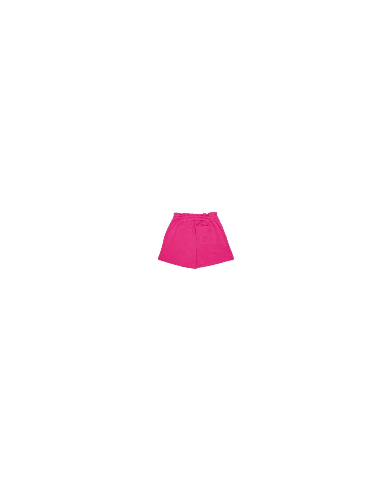 Max&Co. Shorts Con Logo Ricamato - Fucsia