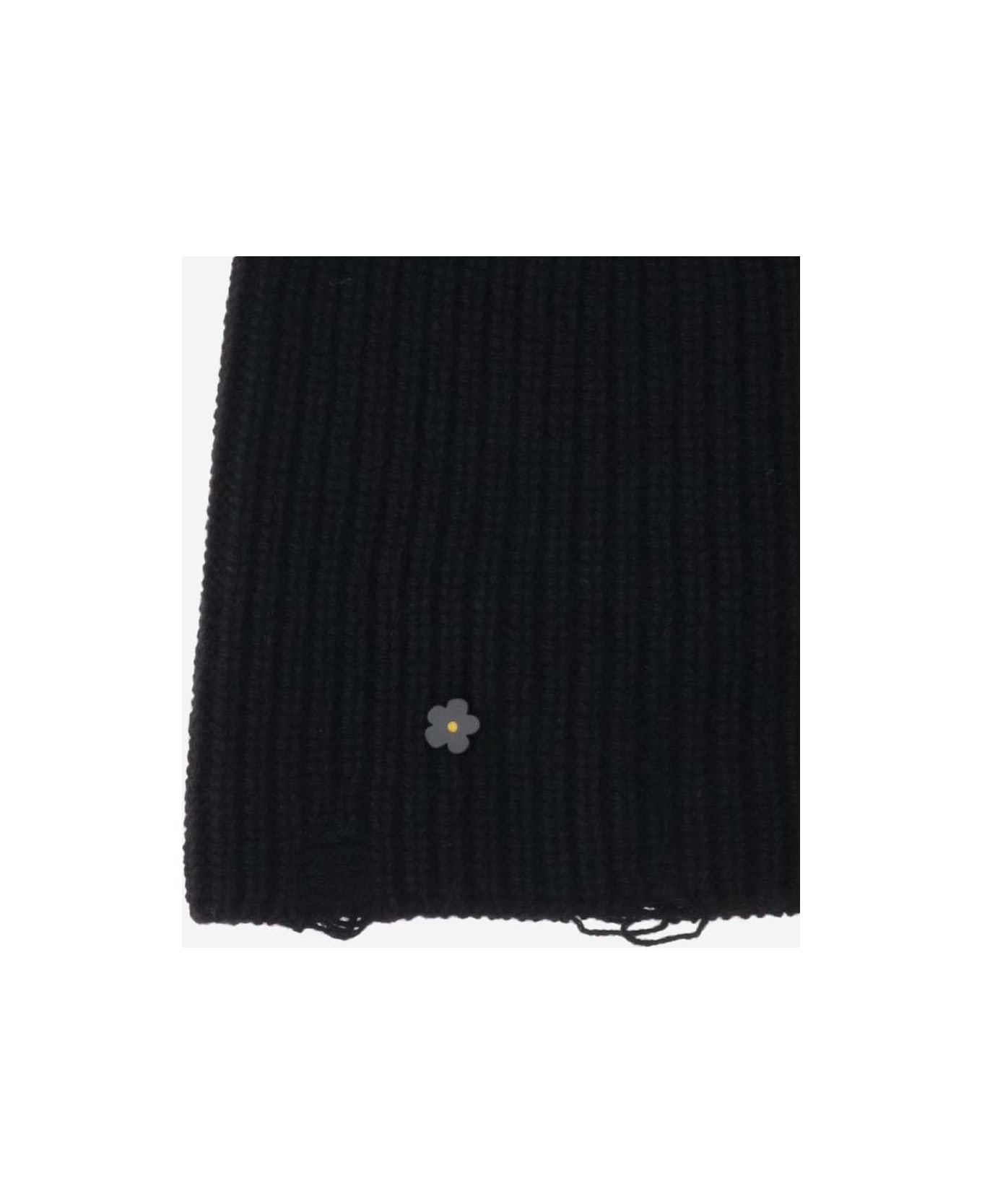 A Paper Kid Wool And Cashmere Beanie - Black