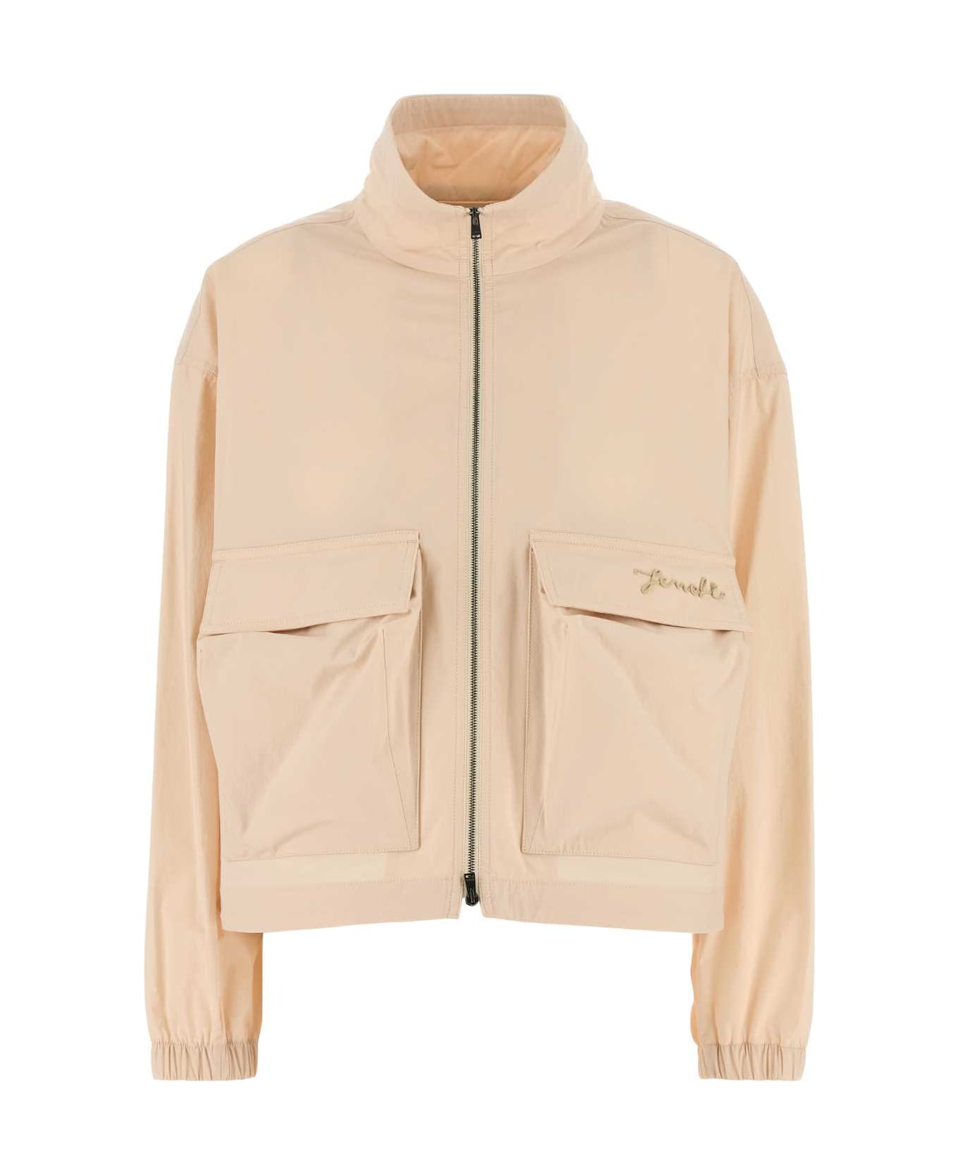 Fendi Light-pink Cotton Blend K-way - RAFFIA-25
