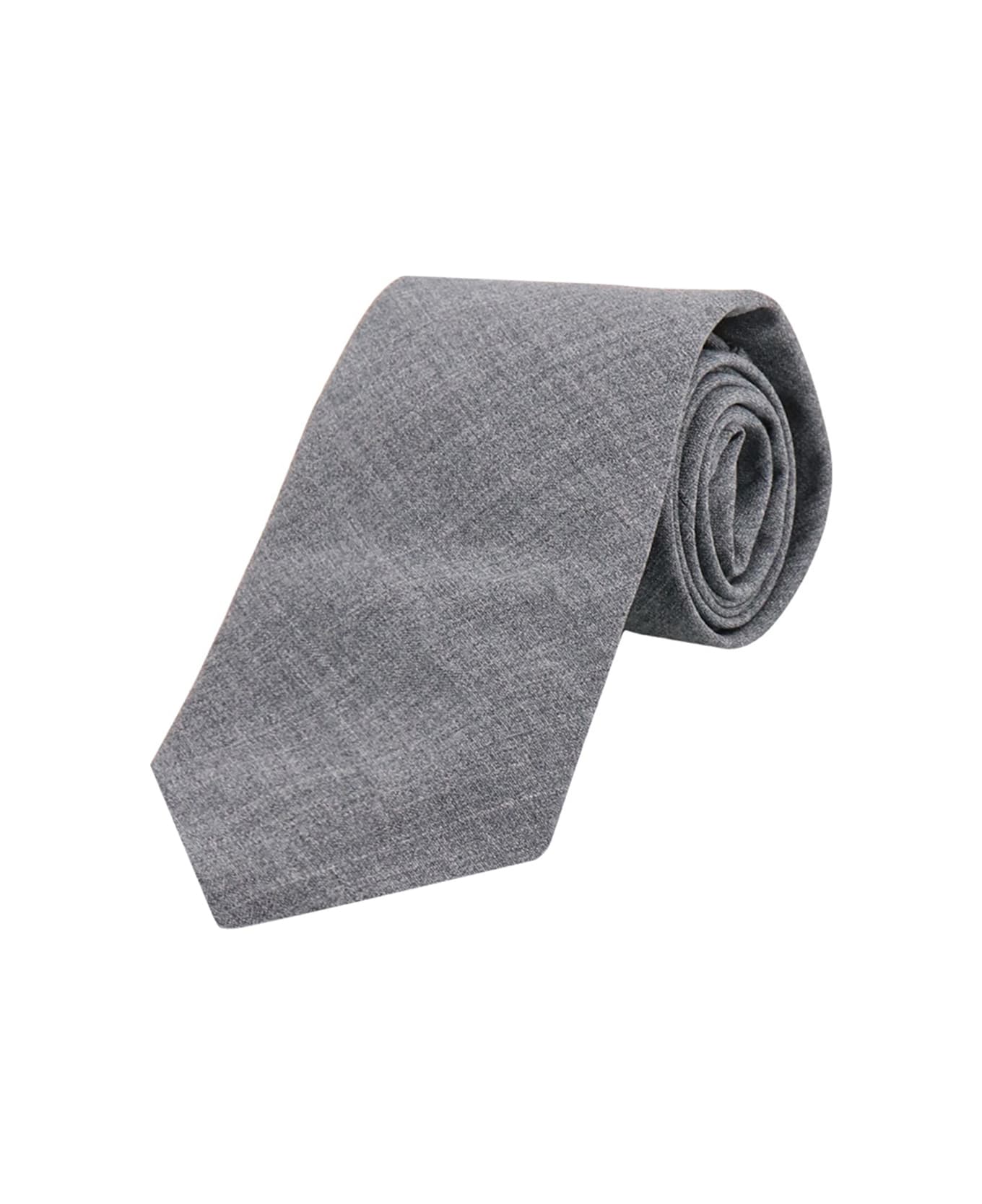 Brunello Cucinelli Wool Tie - Grey