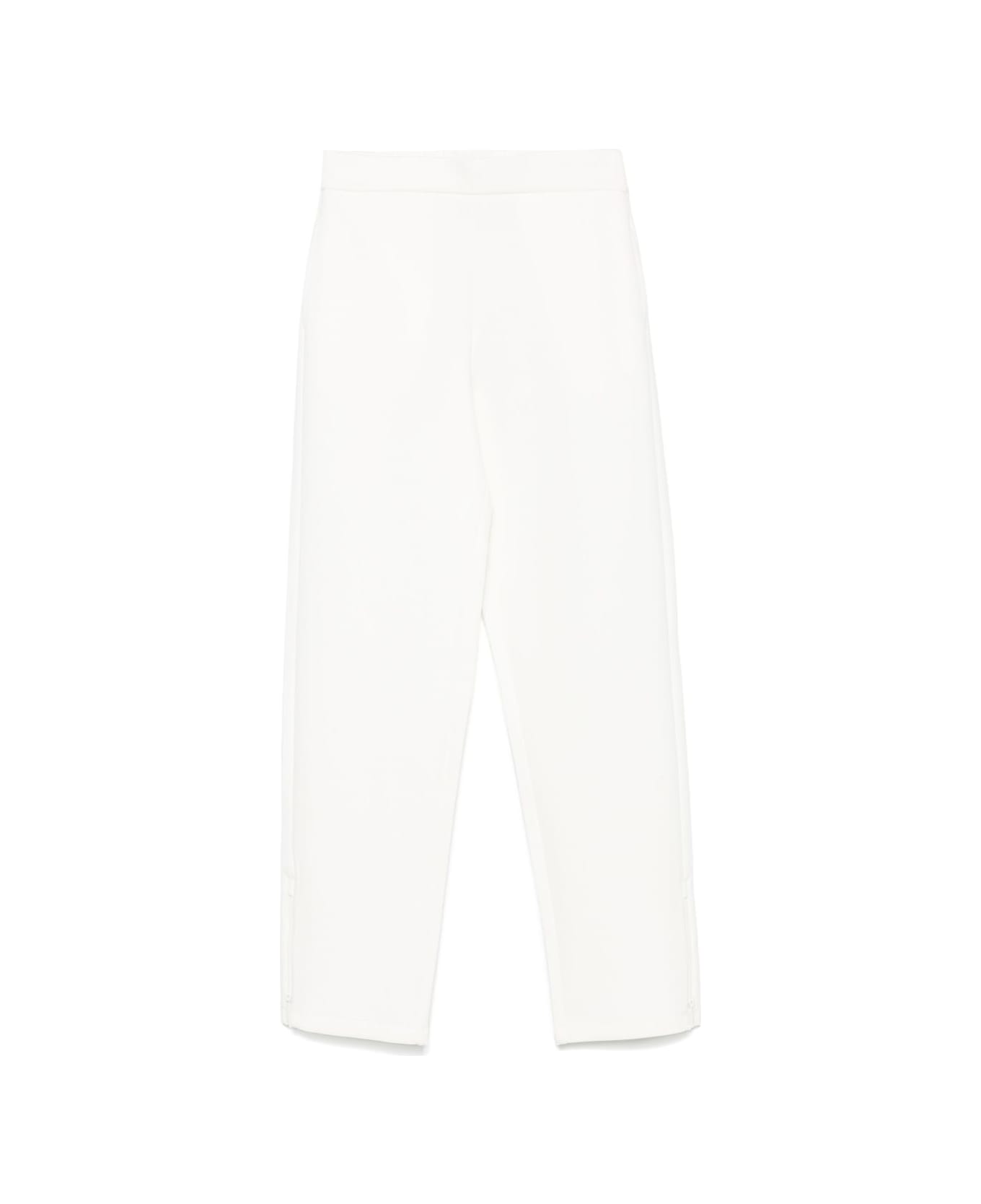 Emporio Armani Cotton Trousers - White