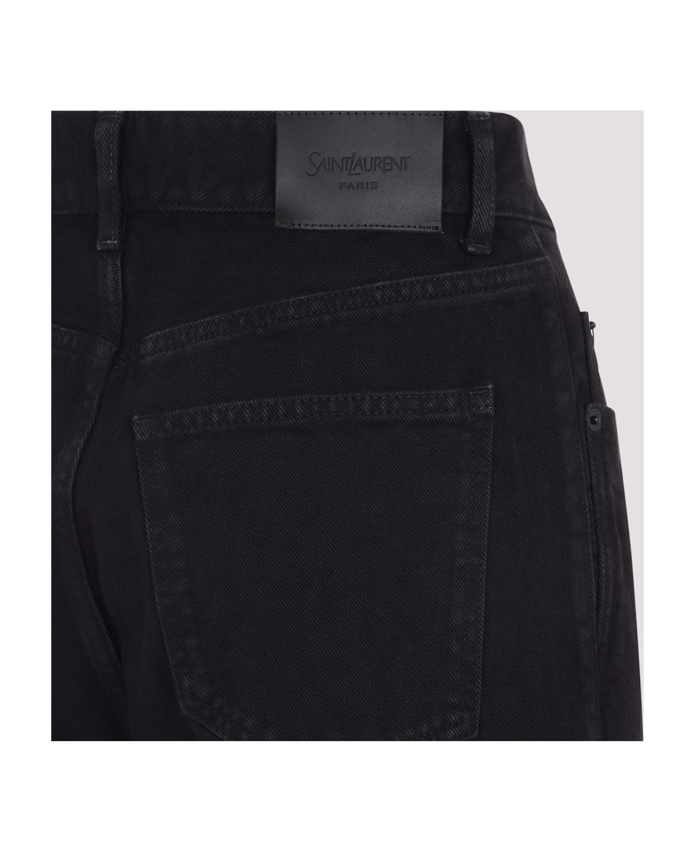 Saint Laurent Straight Leg Jeans - Midnight Black