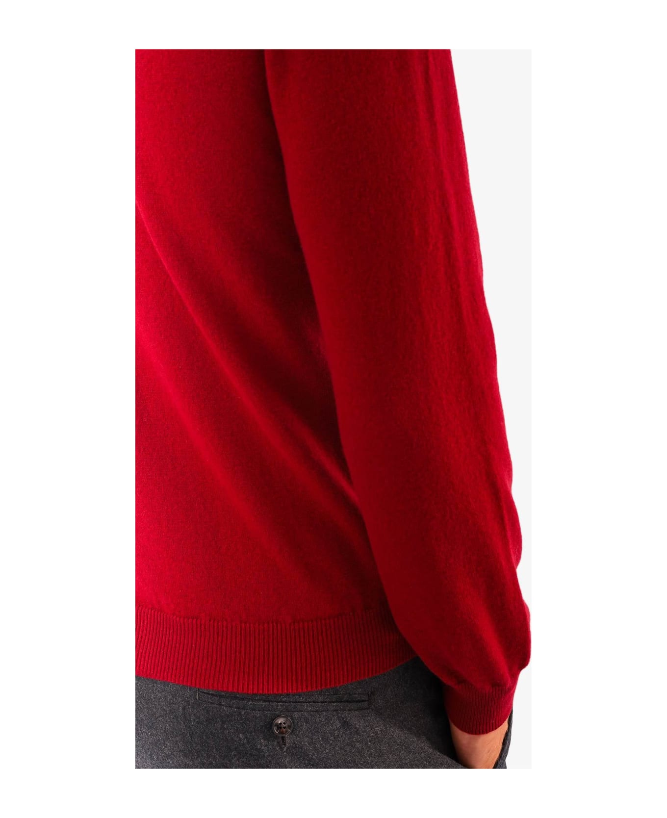 Larusmiani Crewneck Sweater Aspen Sweater - Red ニットウェア