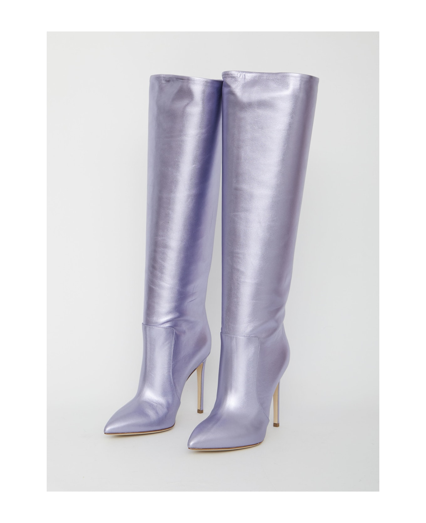 Paris Texas Lilac Leather Boots - LILAC