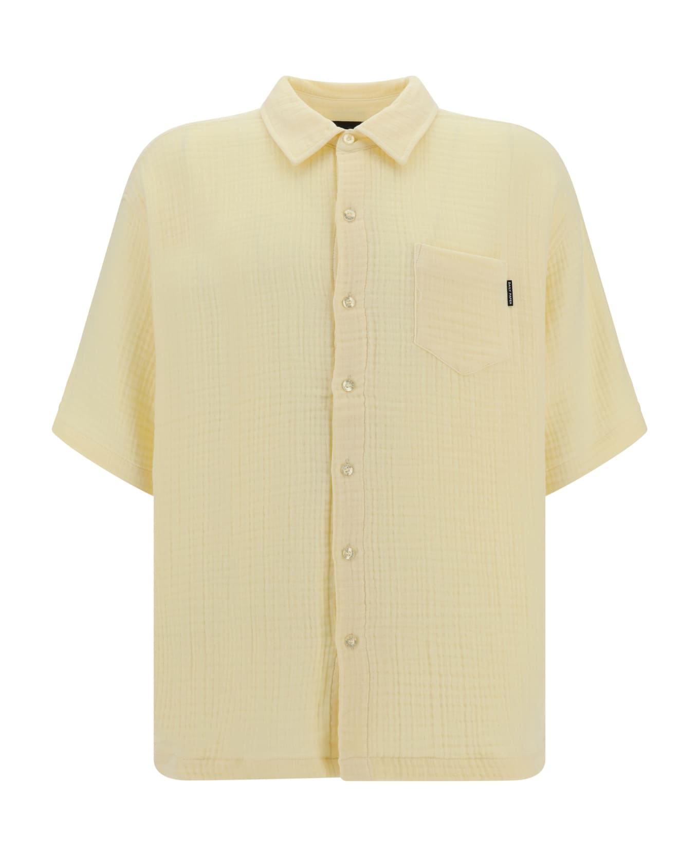 Daily Paper Enzi Seersucker Shirt - Icing Yellow シャツ