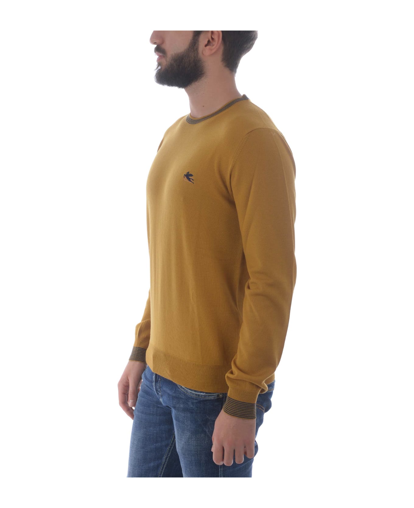Etro Pullover In Light Wool - Senape ニットウェア