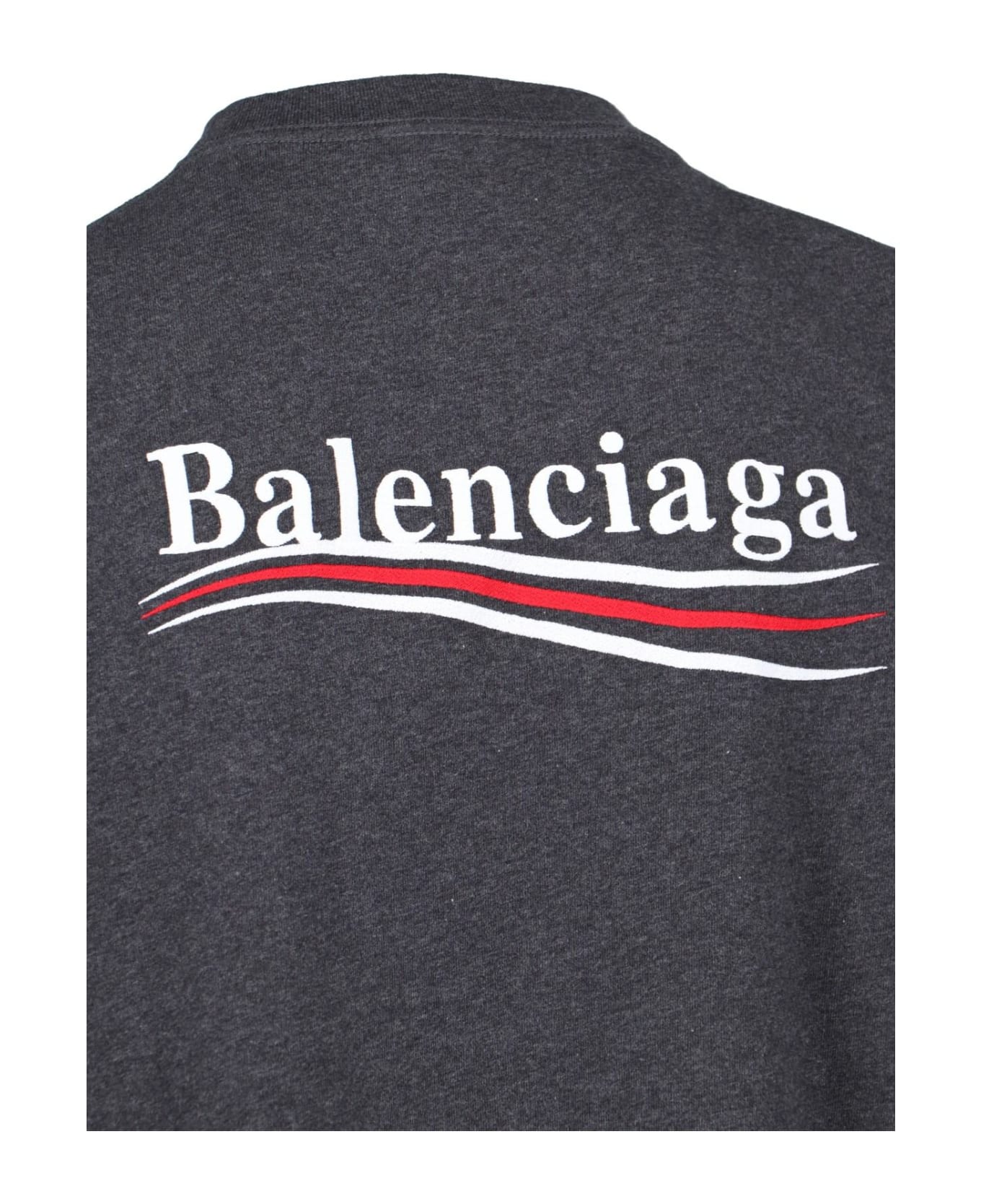BALENCIAGA ロコ刺繍クルネックTシャツ 787349TRVB7 9081 Balenciaga Back Logo T-shirt | italist