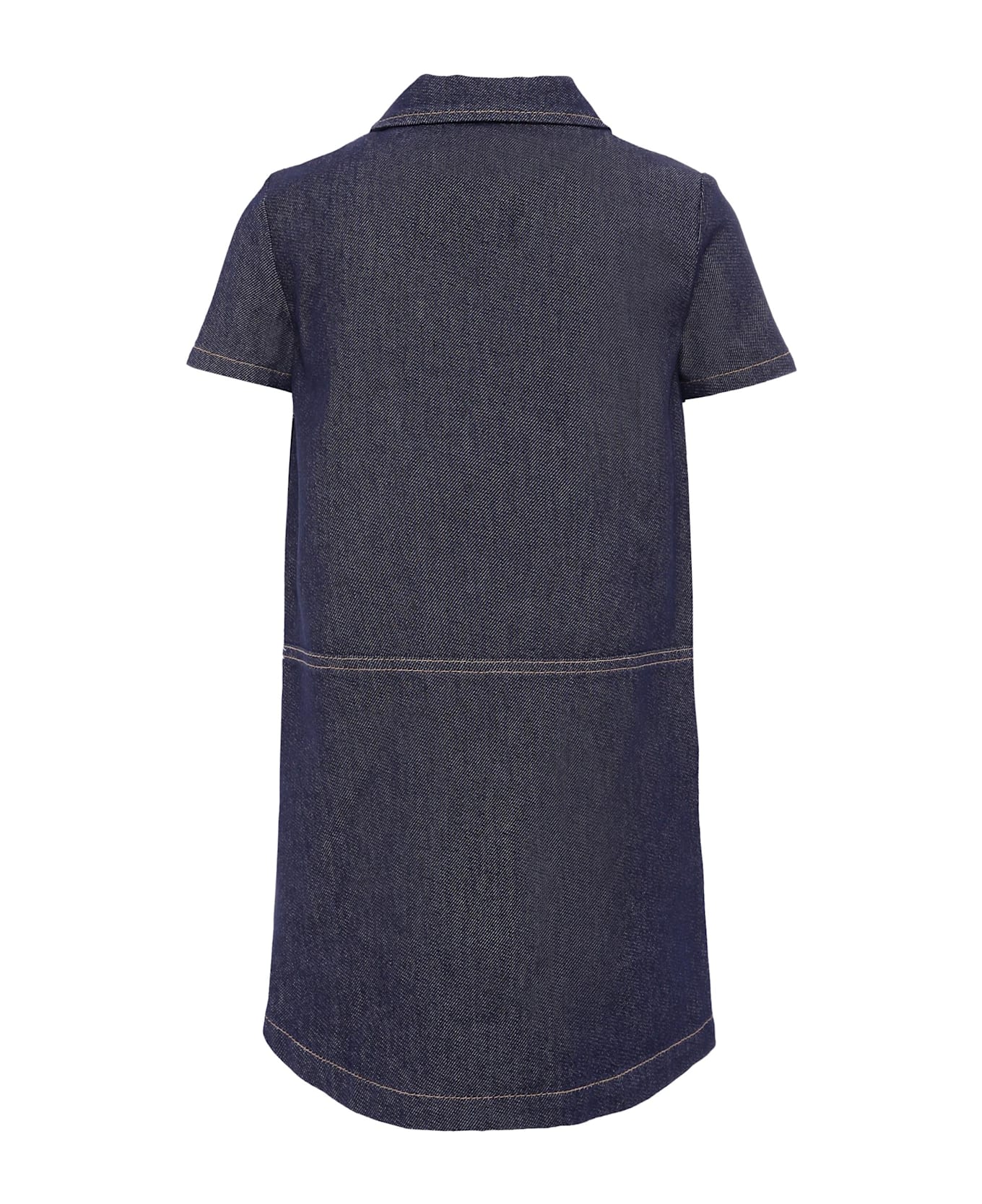Gucci Denim Dress For Girl With Horsebit - Denim