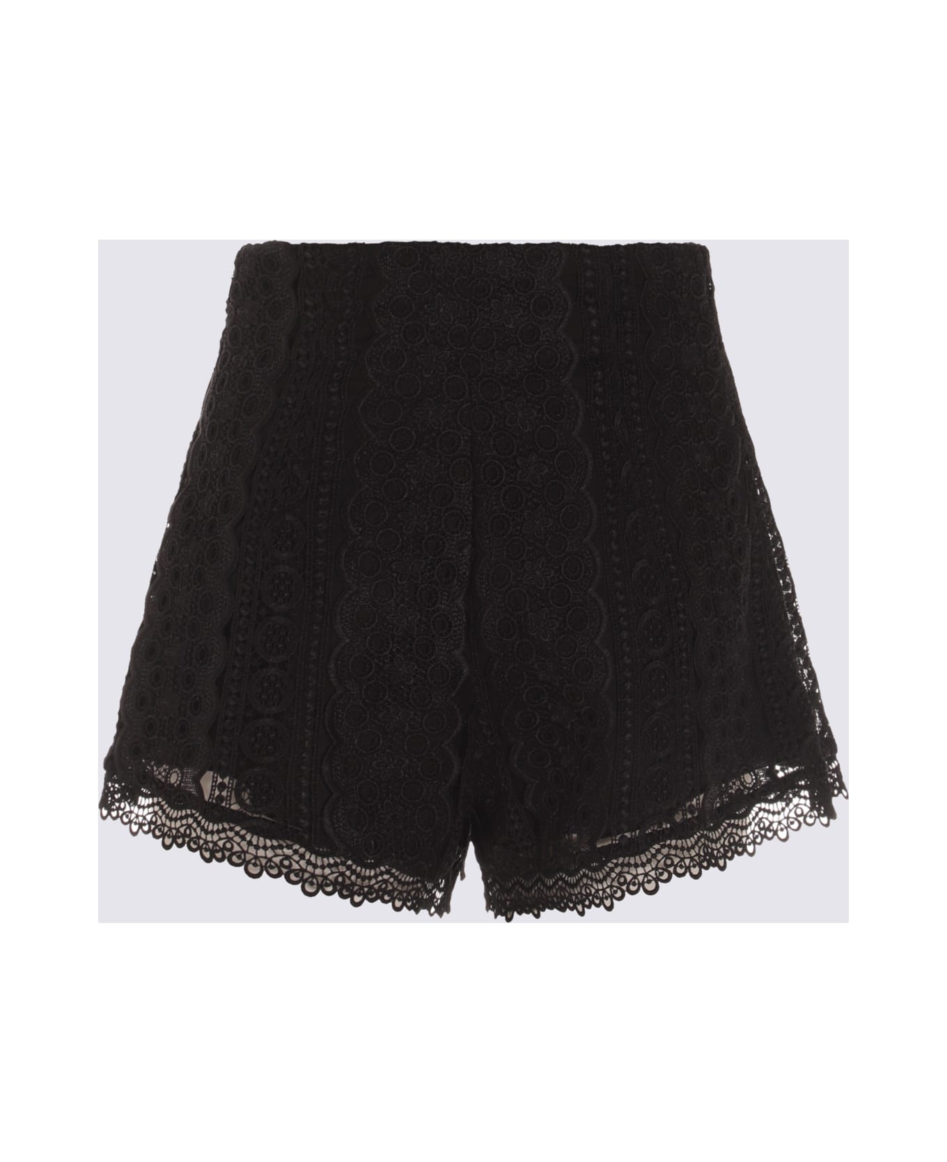 Charo Ruiz Black Cotton Blend Shorts - Black
