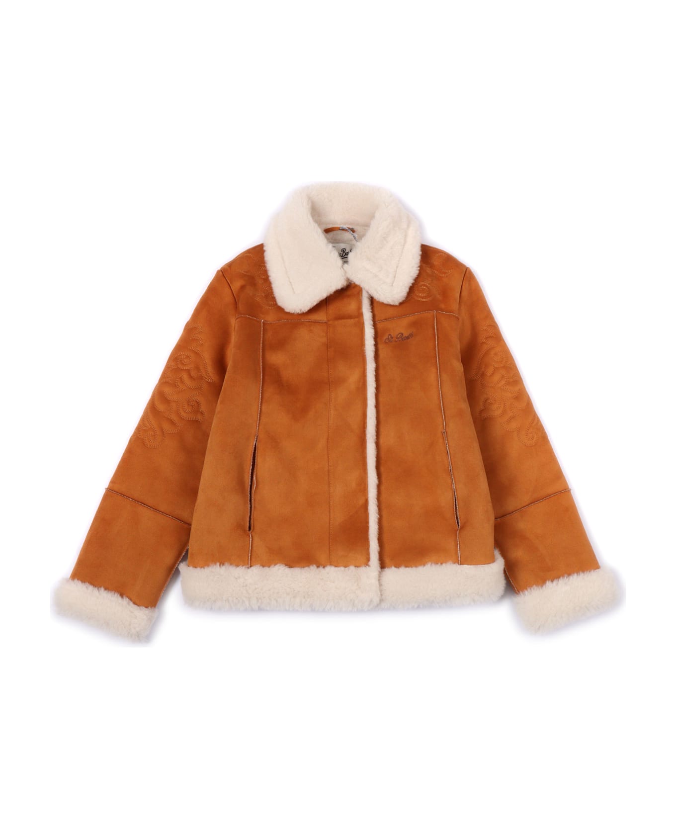 MC2 Saint Barth Lorayne Jr Shearling-tex Embroidery 19 - BROWN