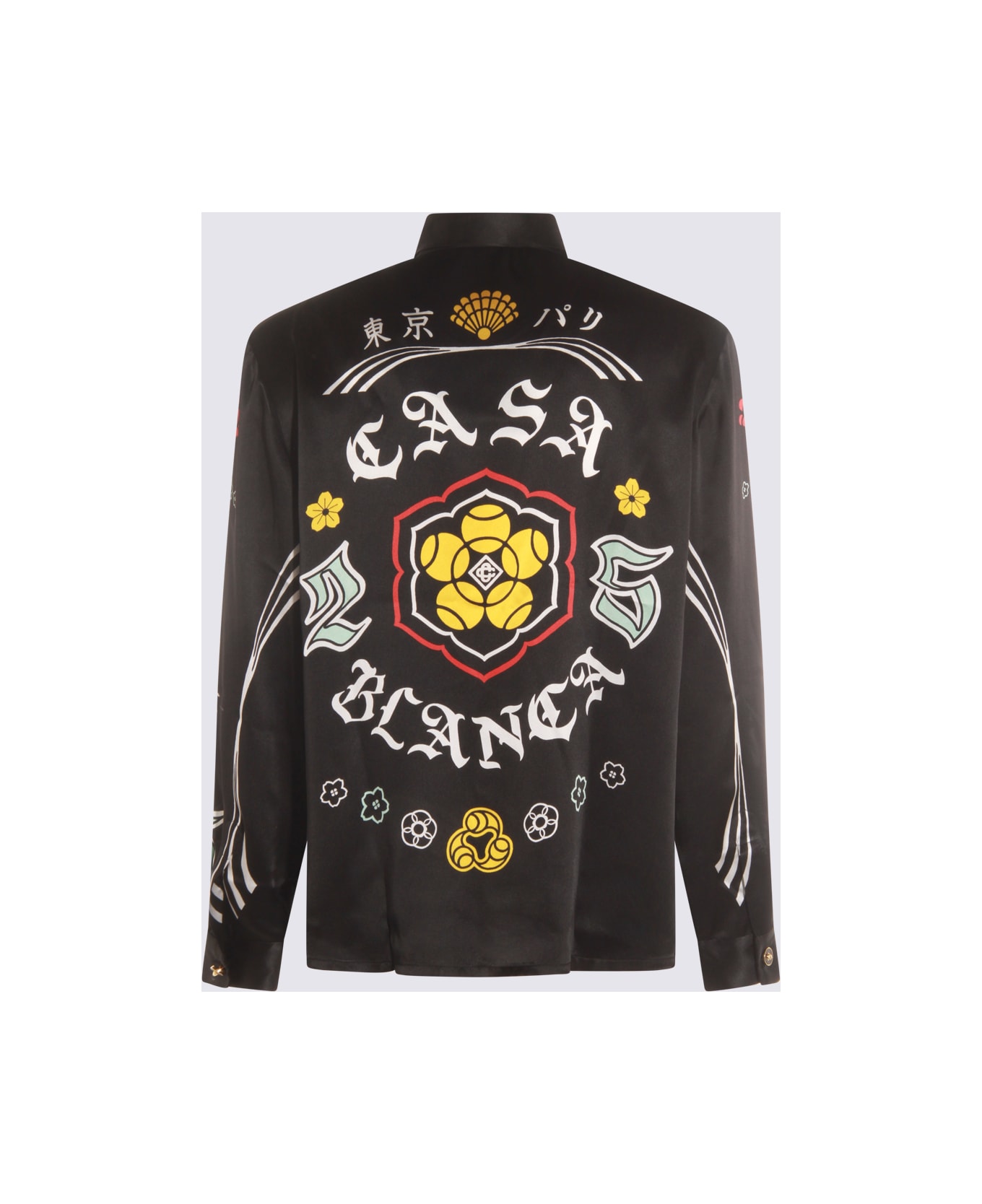 Casablanca Black Silk Shirt - Black
