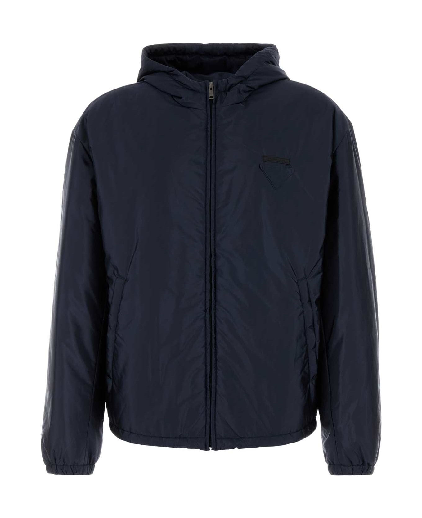 Prada Navy Blue Re-nylon Padded Jacket - BLU