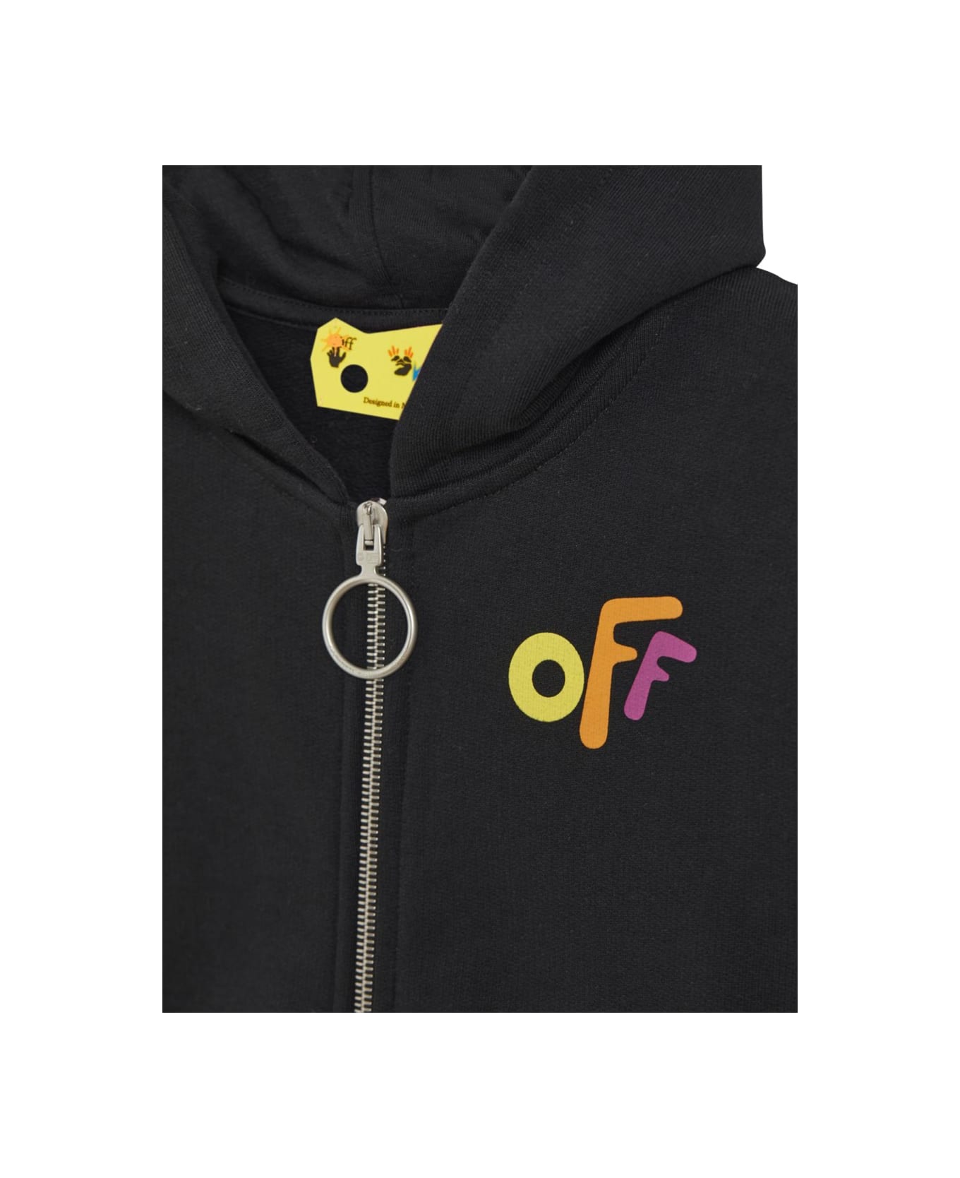 Off-White Felpa Con Cappuccio - BLACK