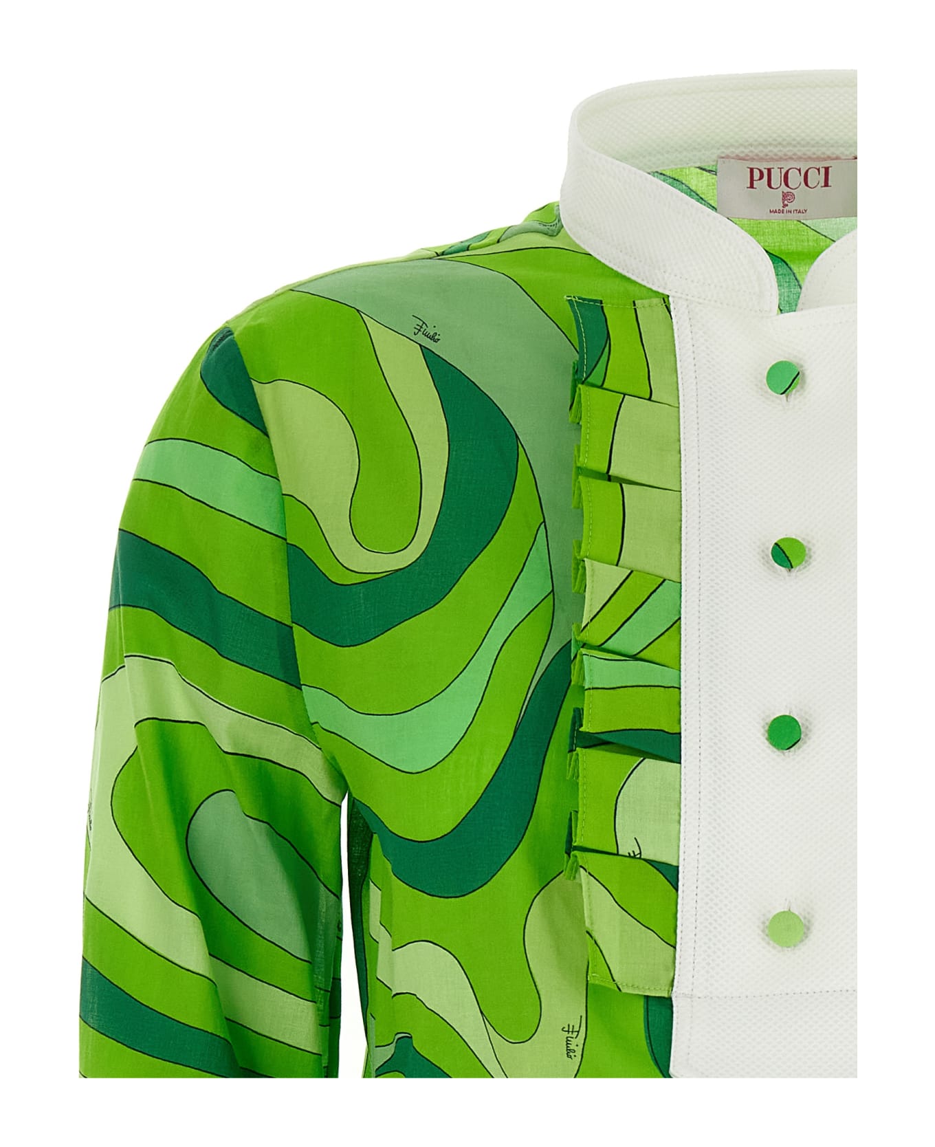Pucci 'marmo' Shirt - Green
