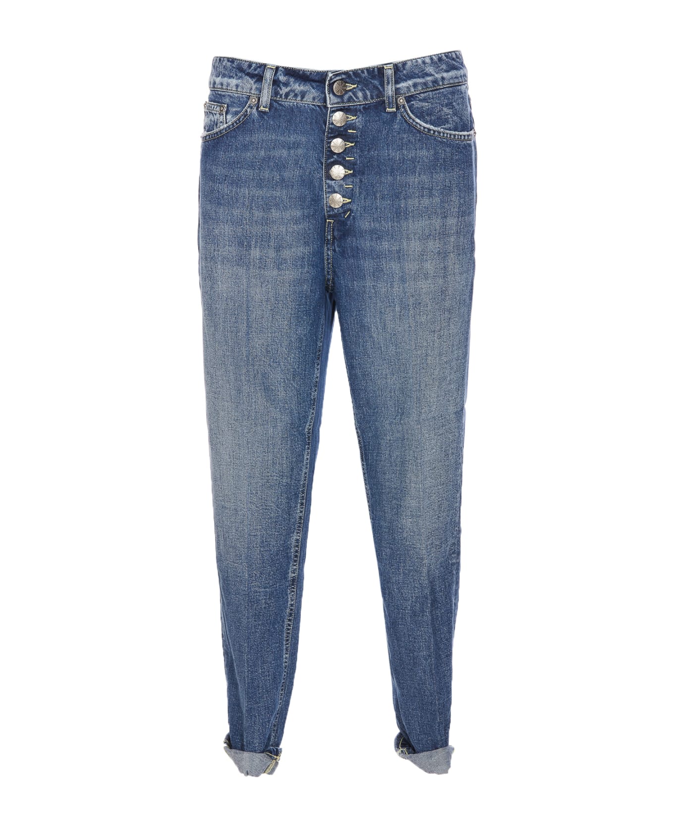 Dondup Blue Hogh-waisted Jeans - BLUE ボトムス
