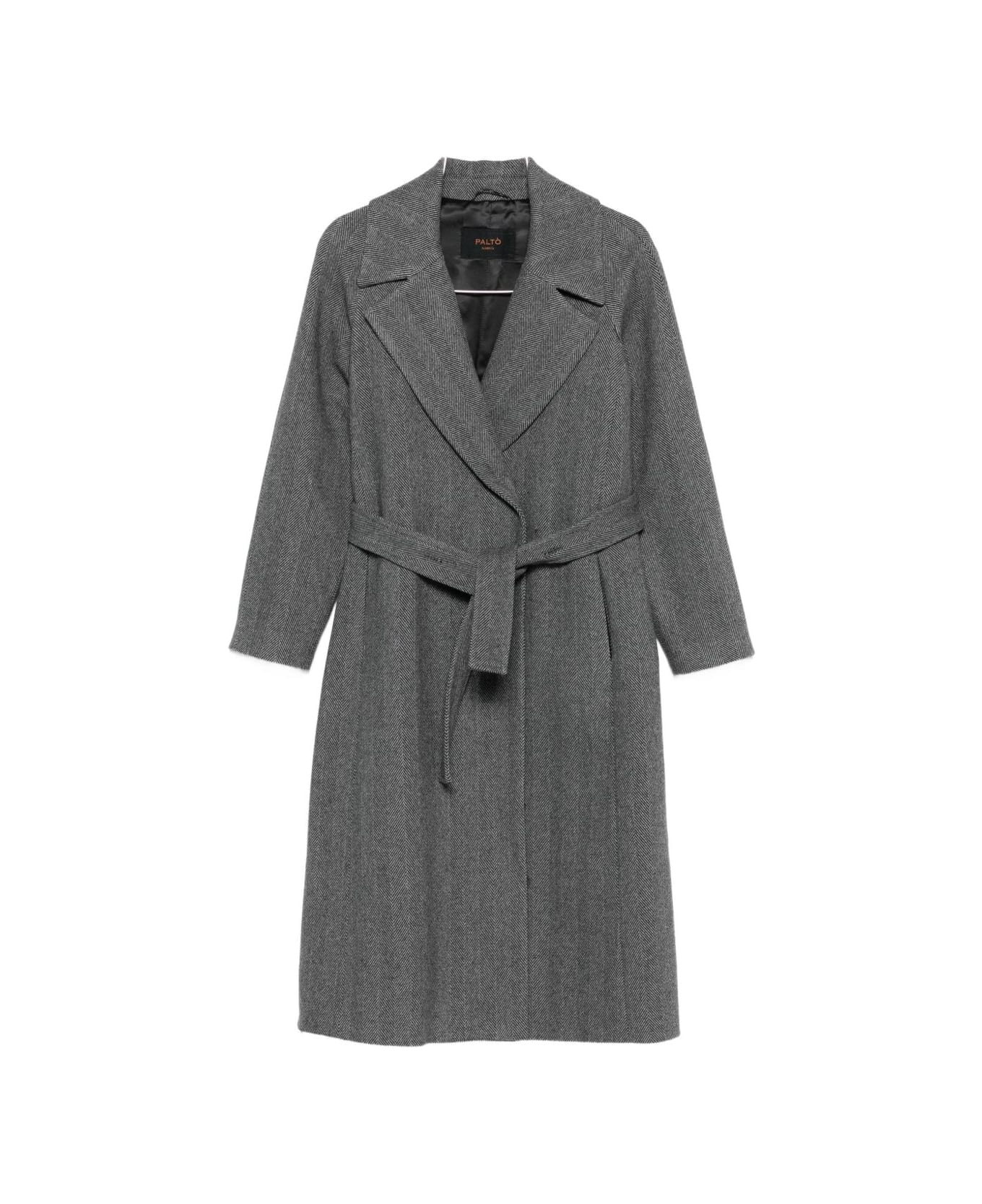 Paltò Paola Wool Coat - Grey