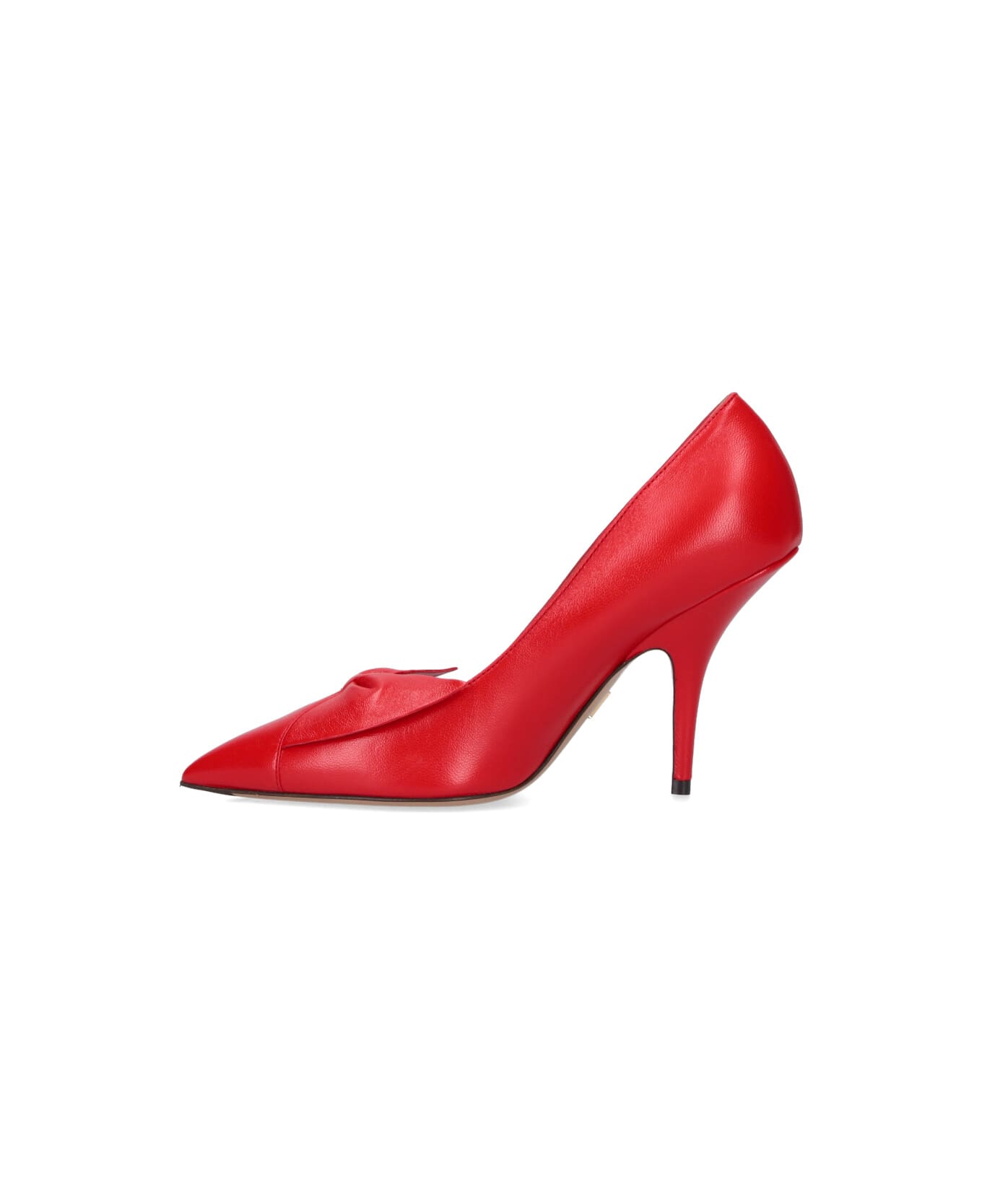 Ferragamo Bow Pumps - Red